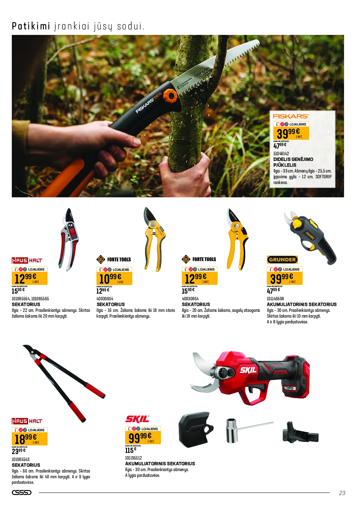 Senukai Namini Garden – 23 psl.