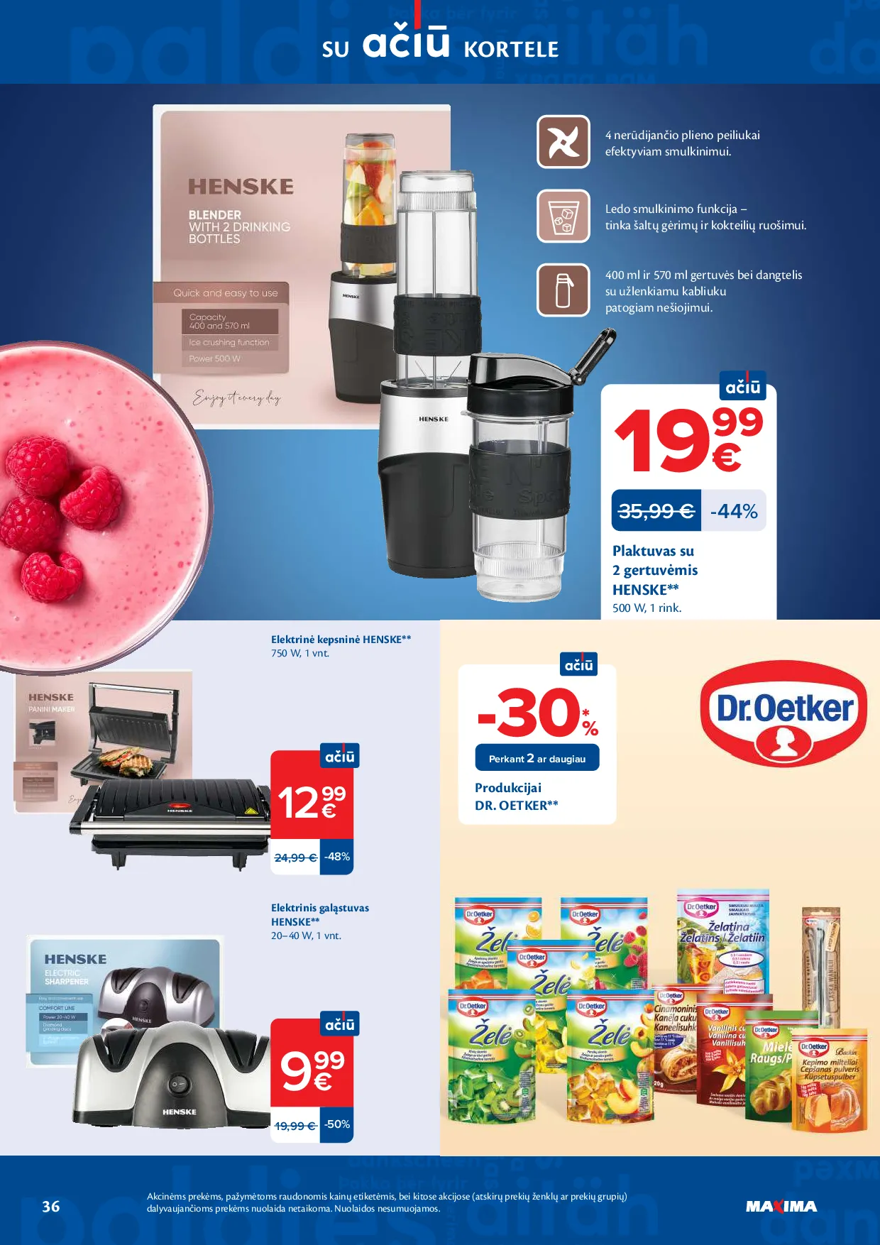 Maxima akcijos šią savaitę. Galioja nuo 2026-03-31 iki 2026-04-06 – 36 psl.