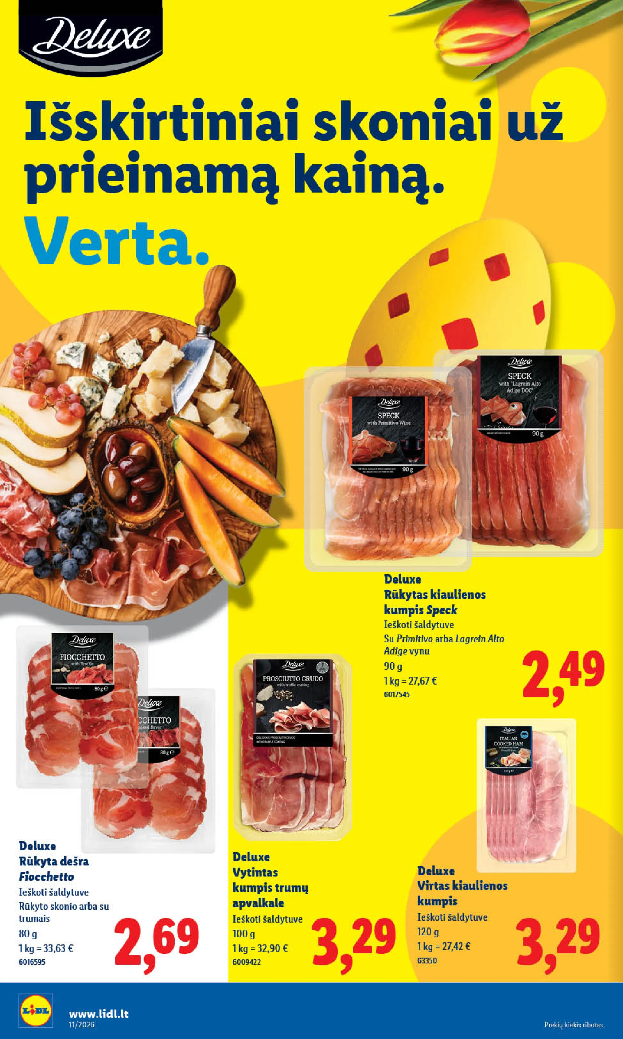Lidl maisto prekių leidinys – 10 psl.