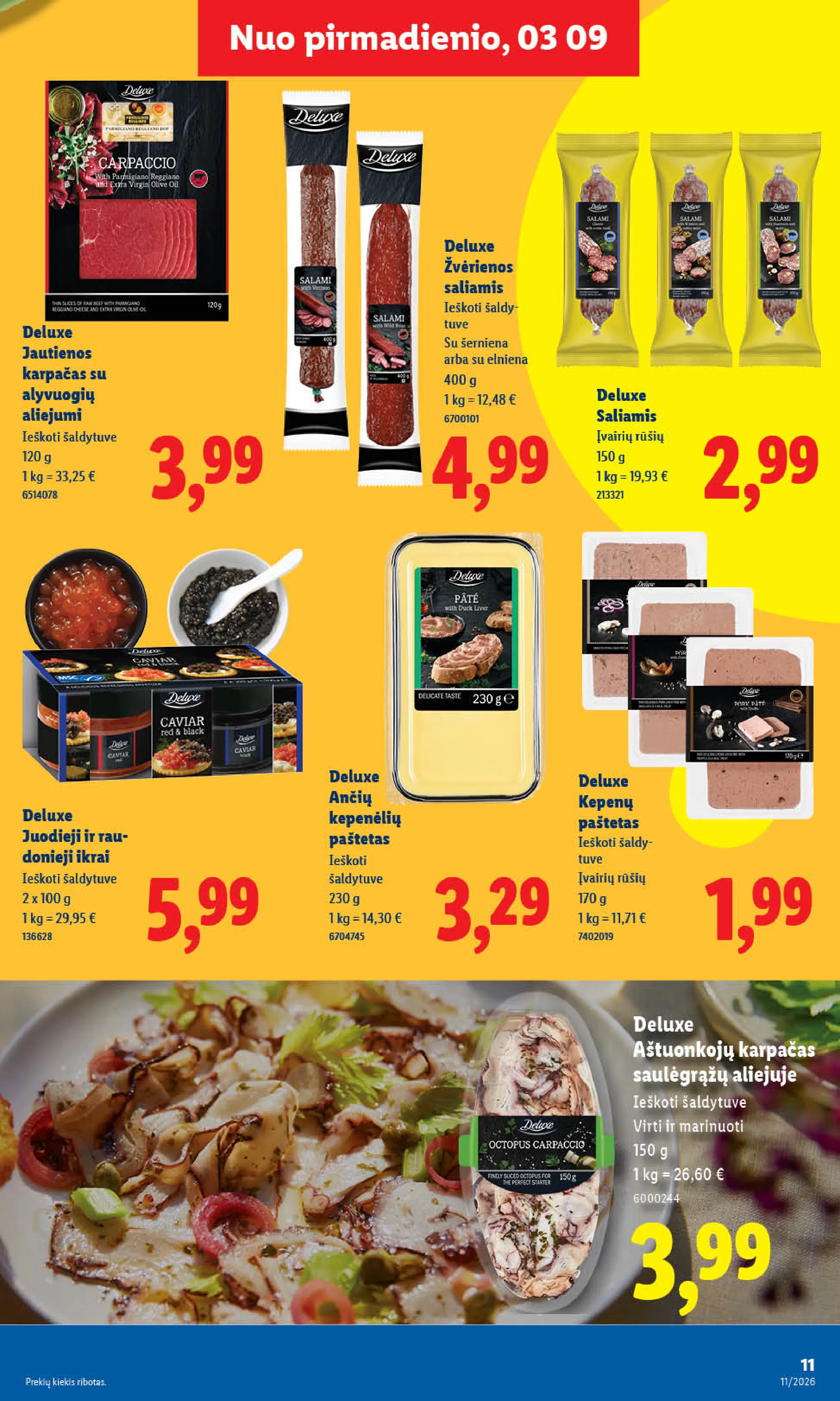 Lidl maisto prekių leidinys – 11 psl.