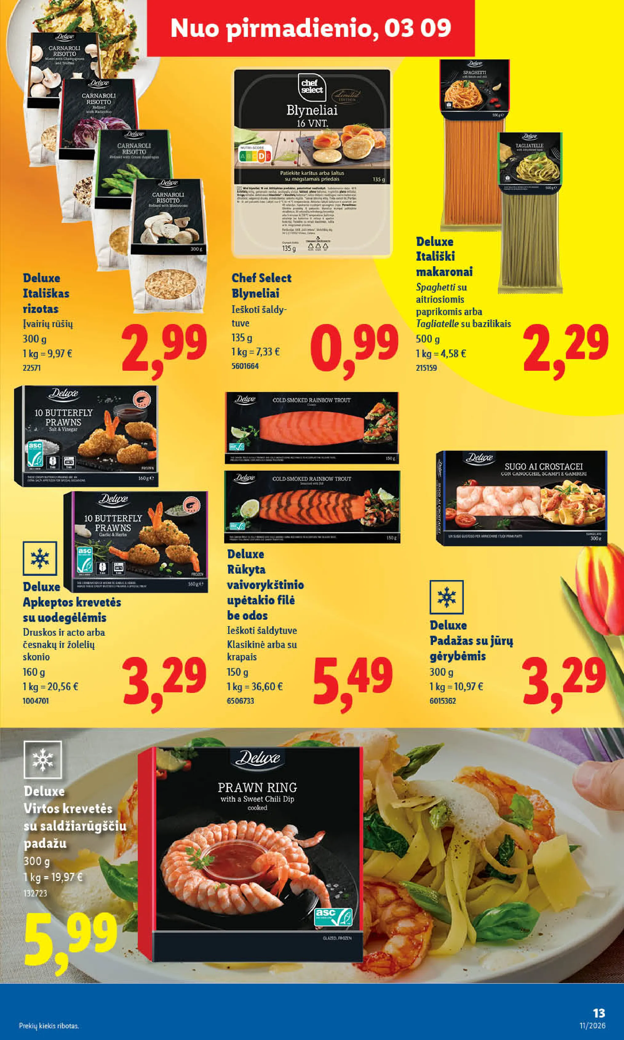 Lidl maisto prekių leidinys – 13 psl.