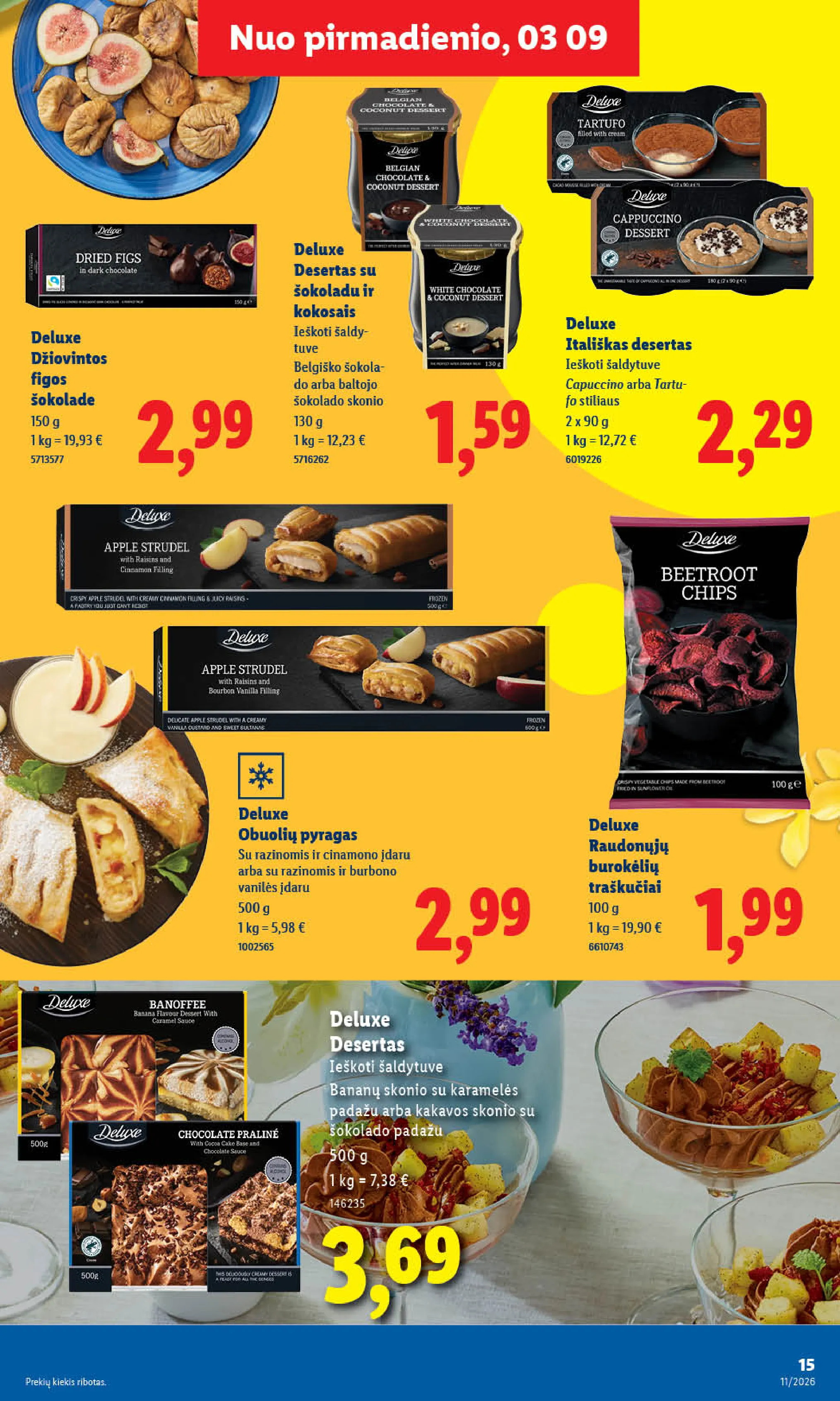 Lidl maisto prekių leidinys – 15 psl.