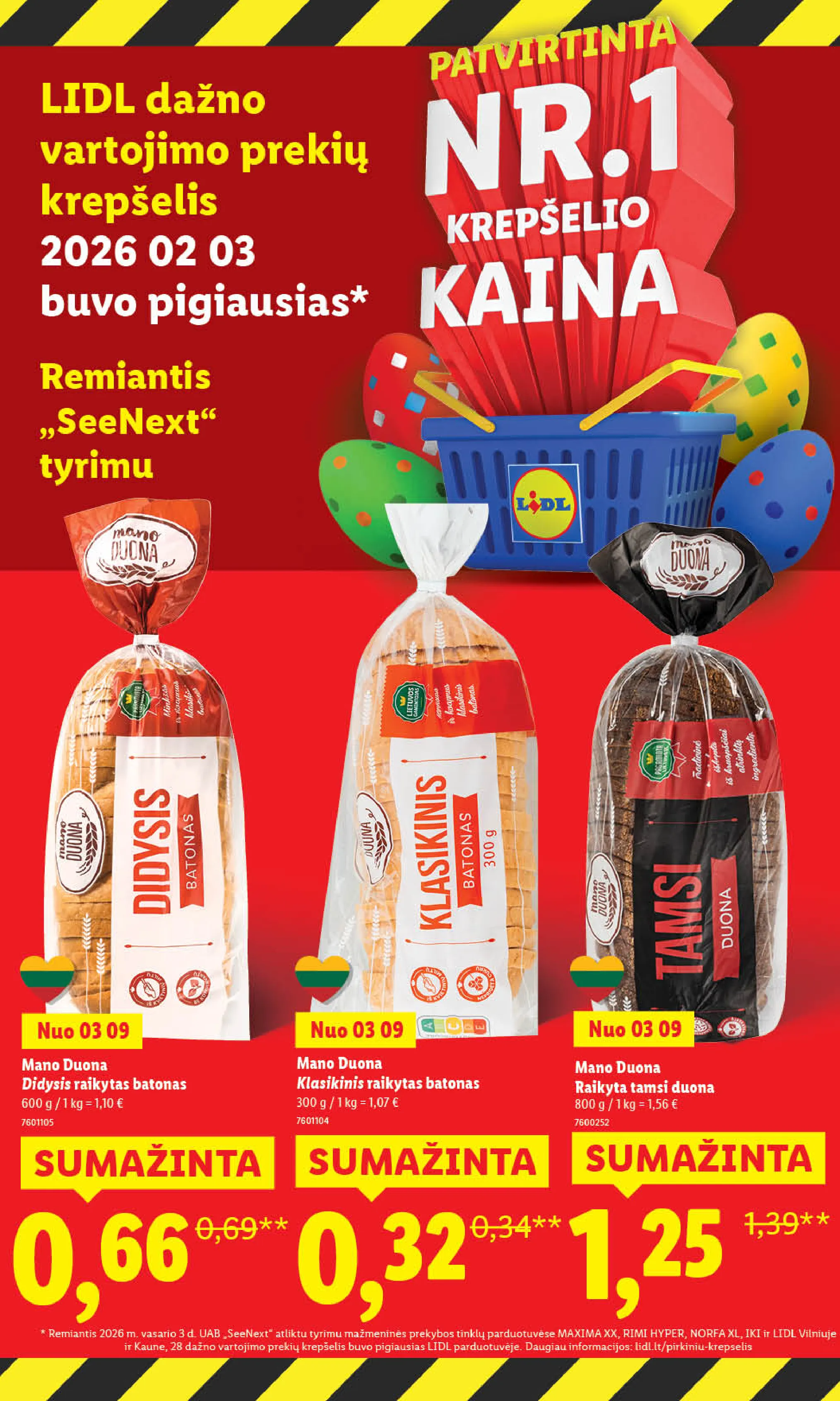 Lidl maisto prekių leidinys – 2 psl.