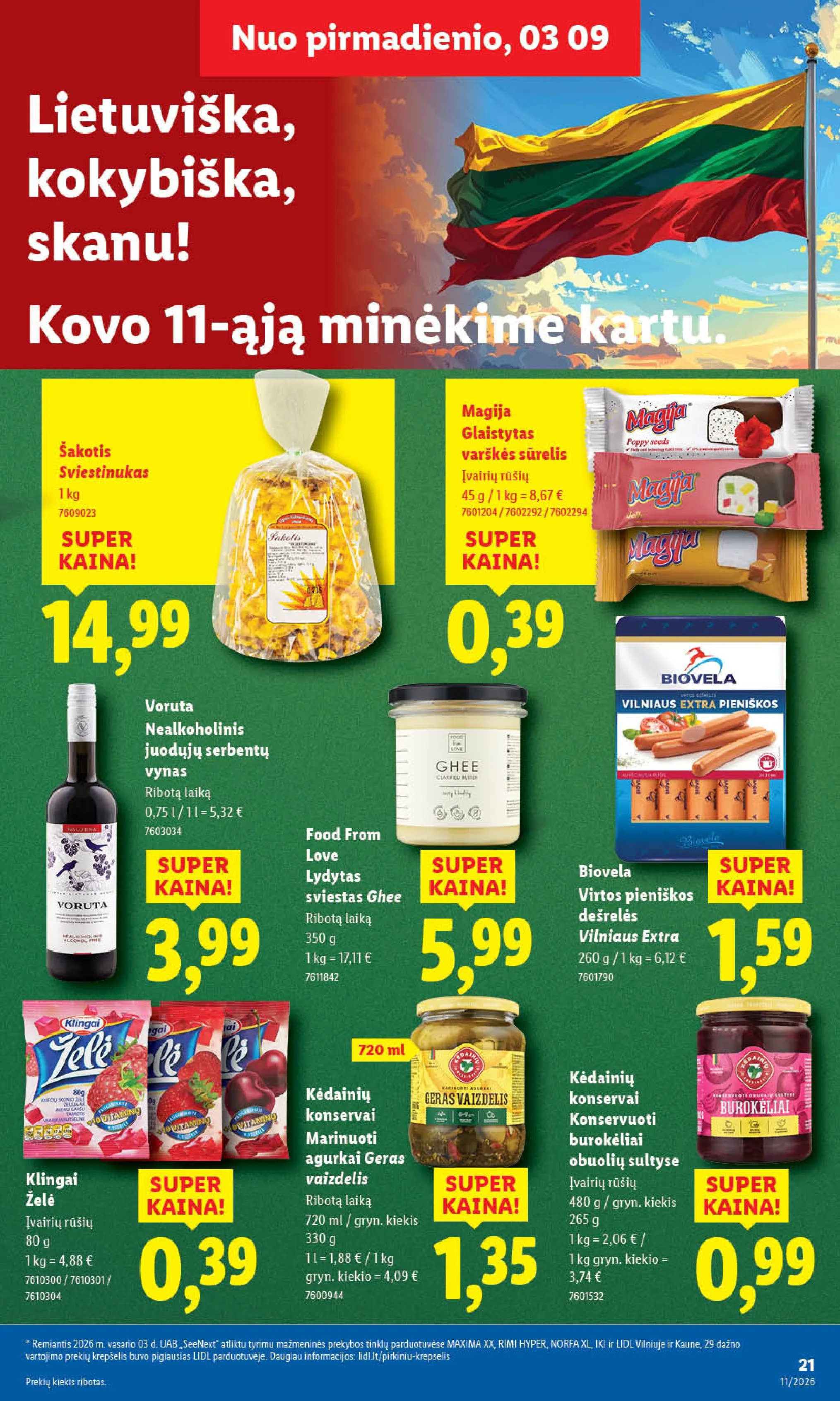 Lidl maisto prekių leidinys – 21 psl.