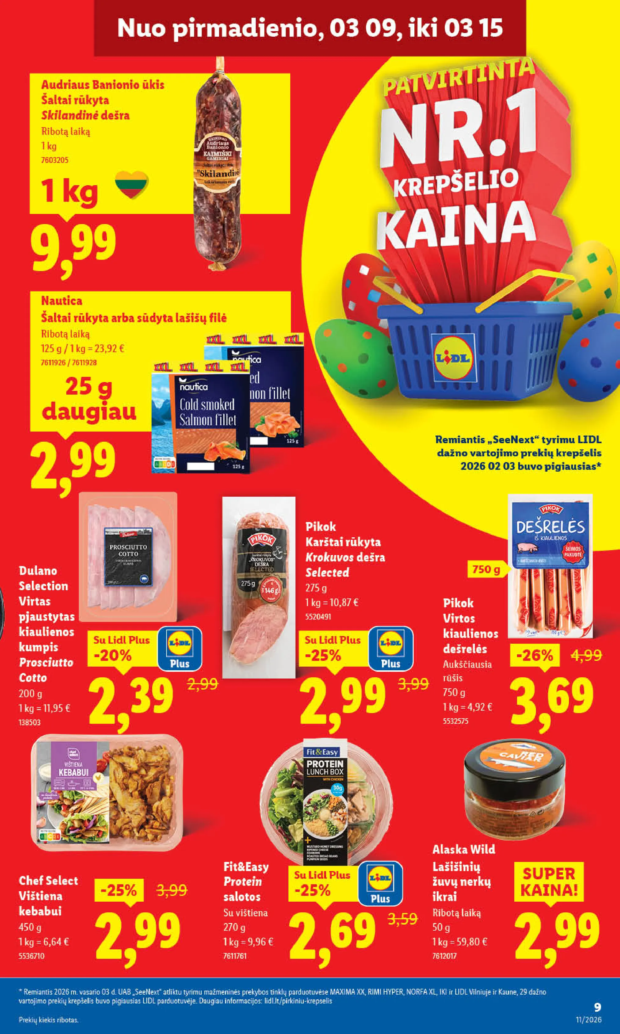 Lidl maisto prekių leidinys – 9 psl.