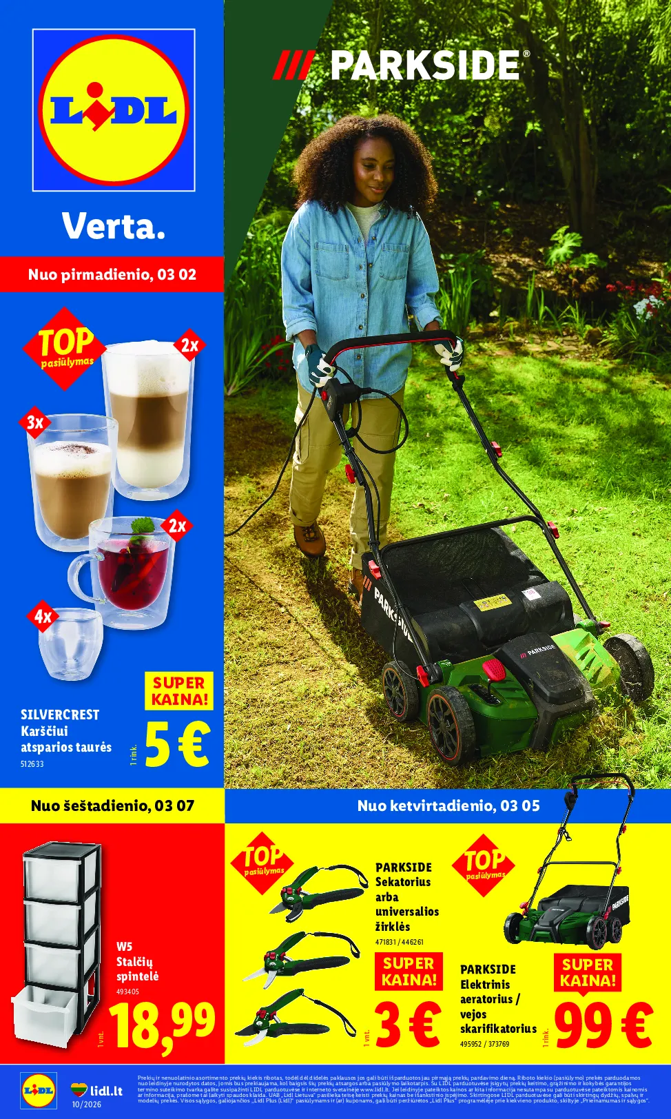 Lidl ne maisto prekių leidinys – 1 psl.