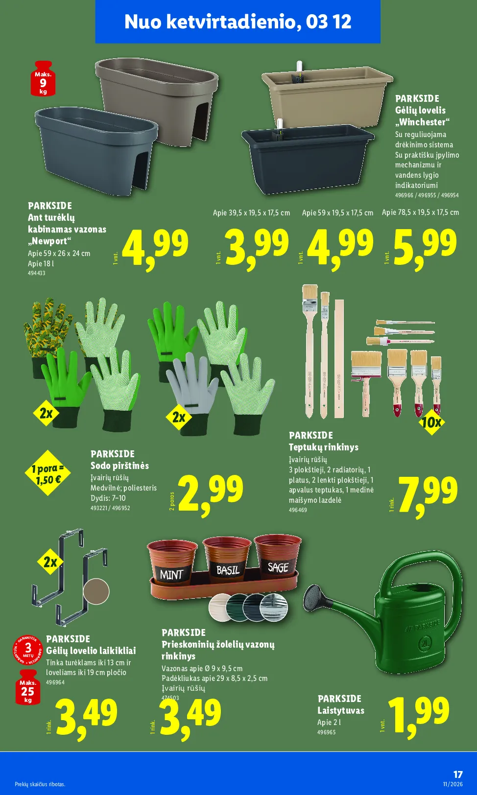 Lidl ne maisto prekių leidinys – 17 psl.