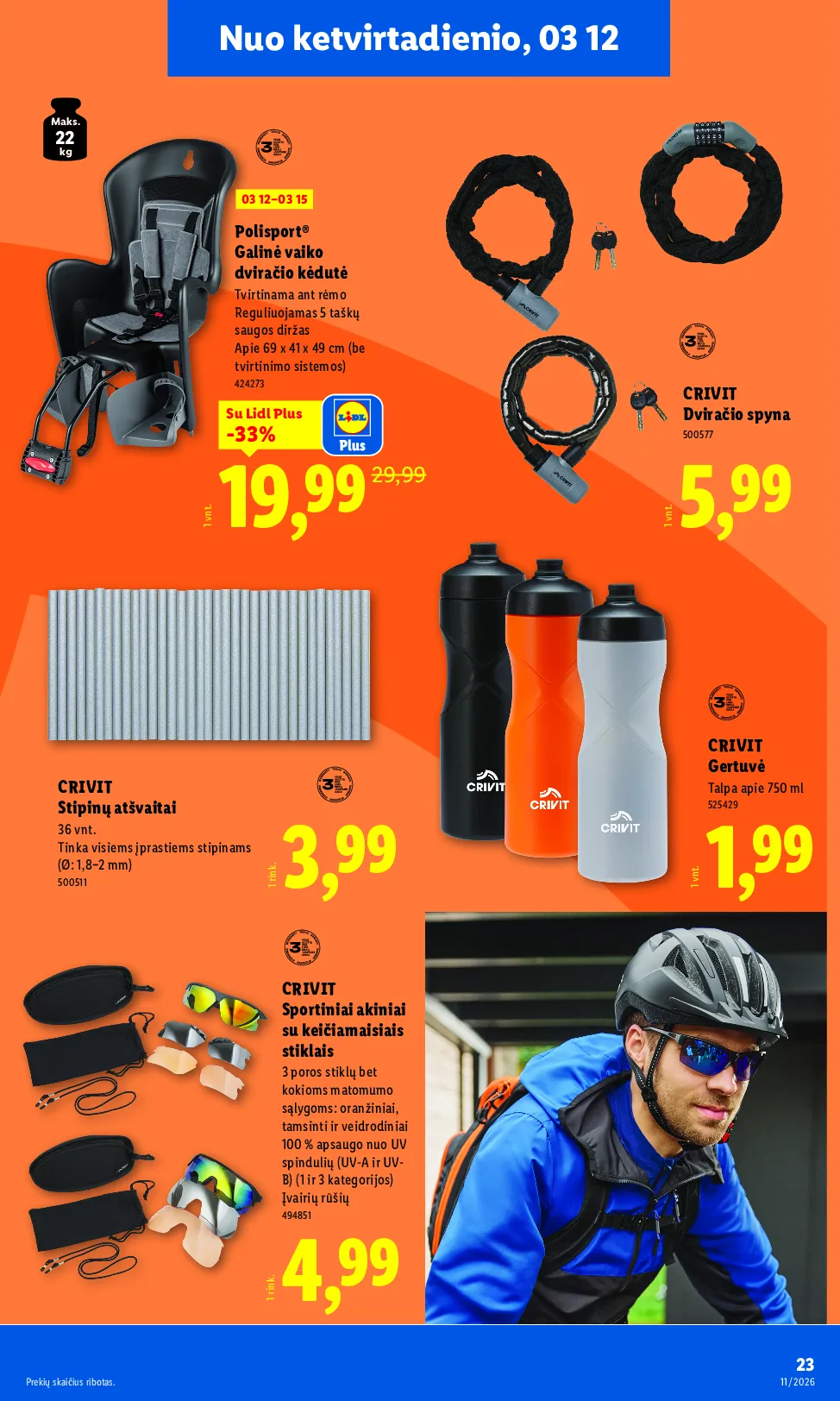 Lidl ne maisto prekių leidinys – 23 psl.