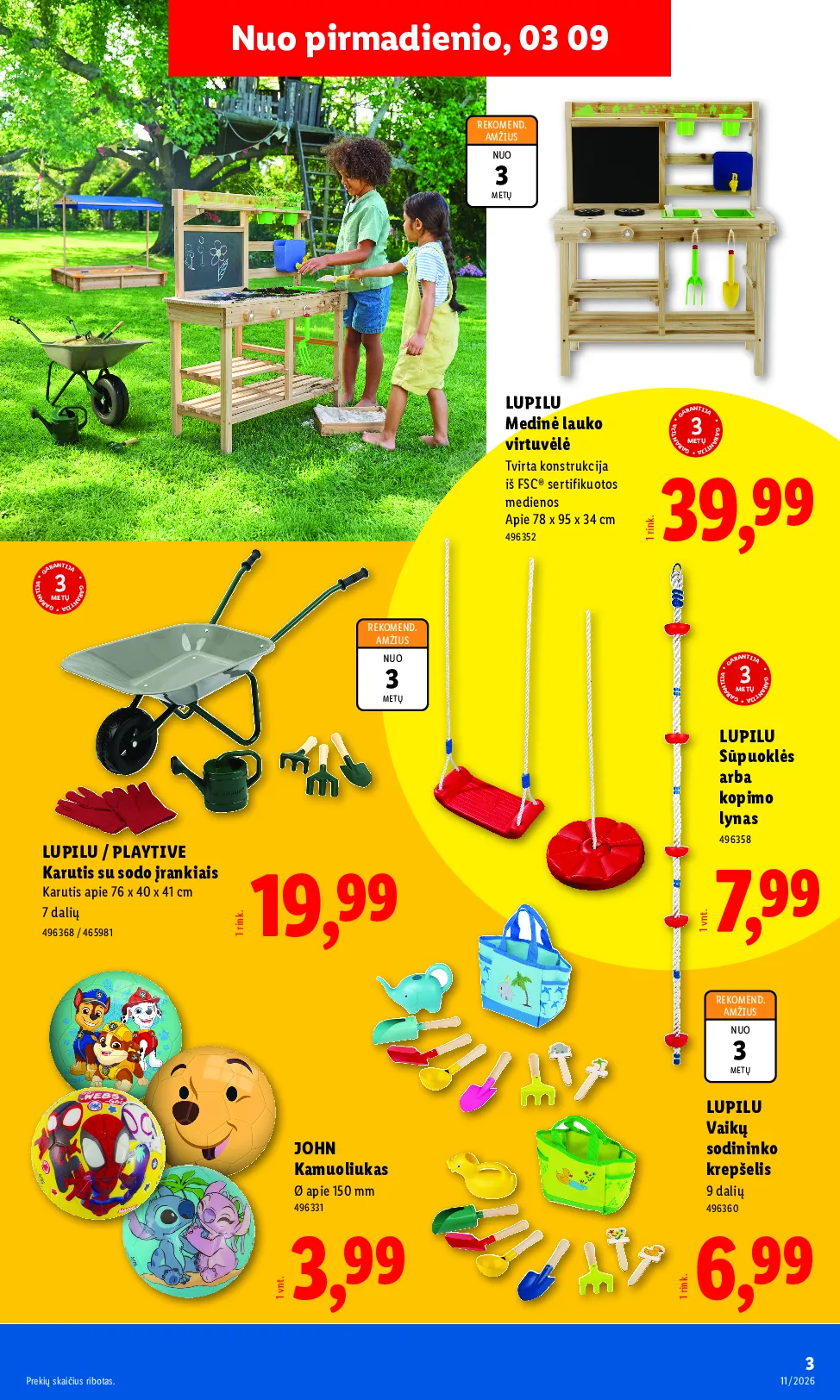 Lidl ne maisto prekių leidinys – 3 psl.