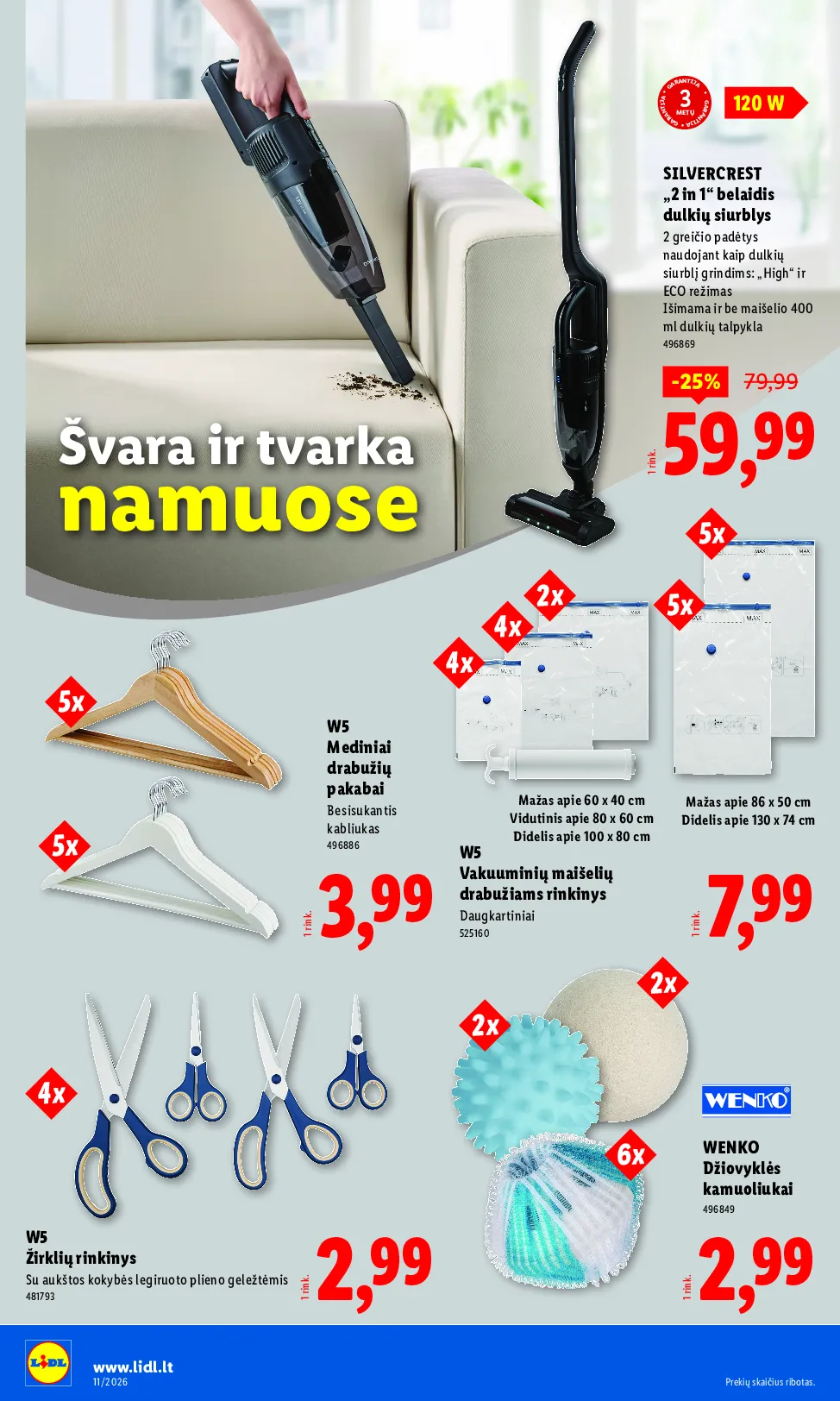 Lidl ne maisto prekių leidinys – 8 psl.