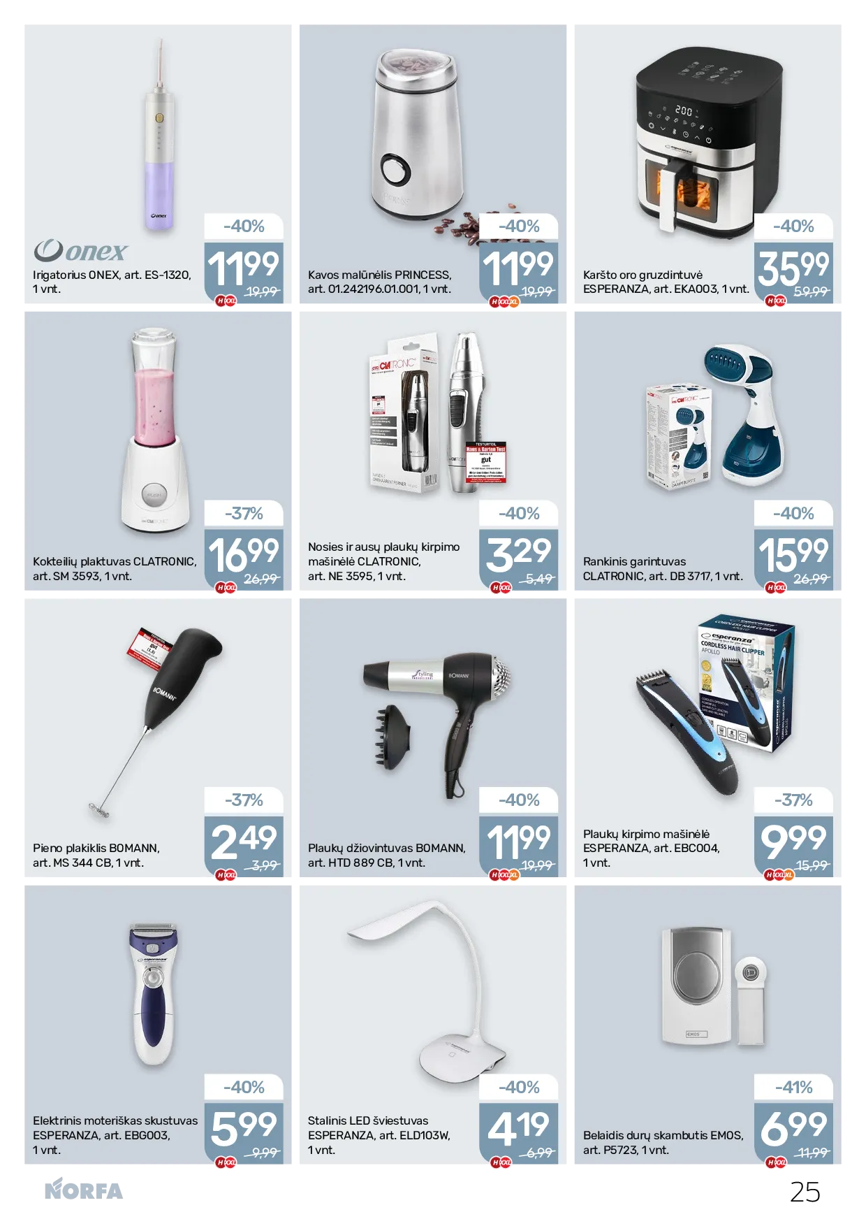 Norfa naujas leidinys – 25 psl.