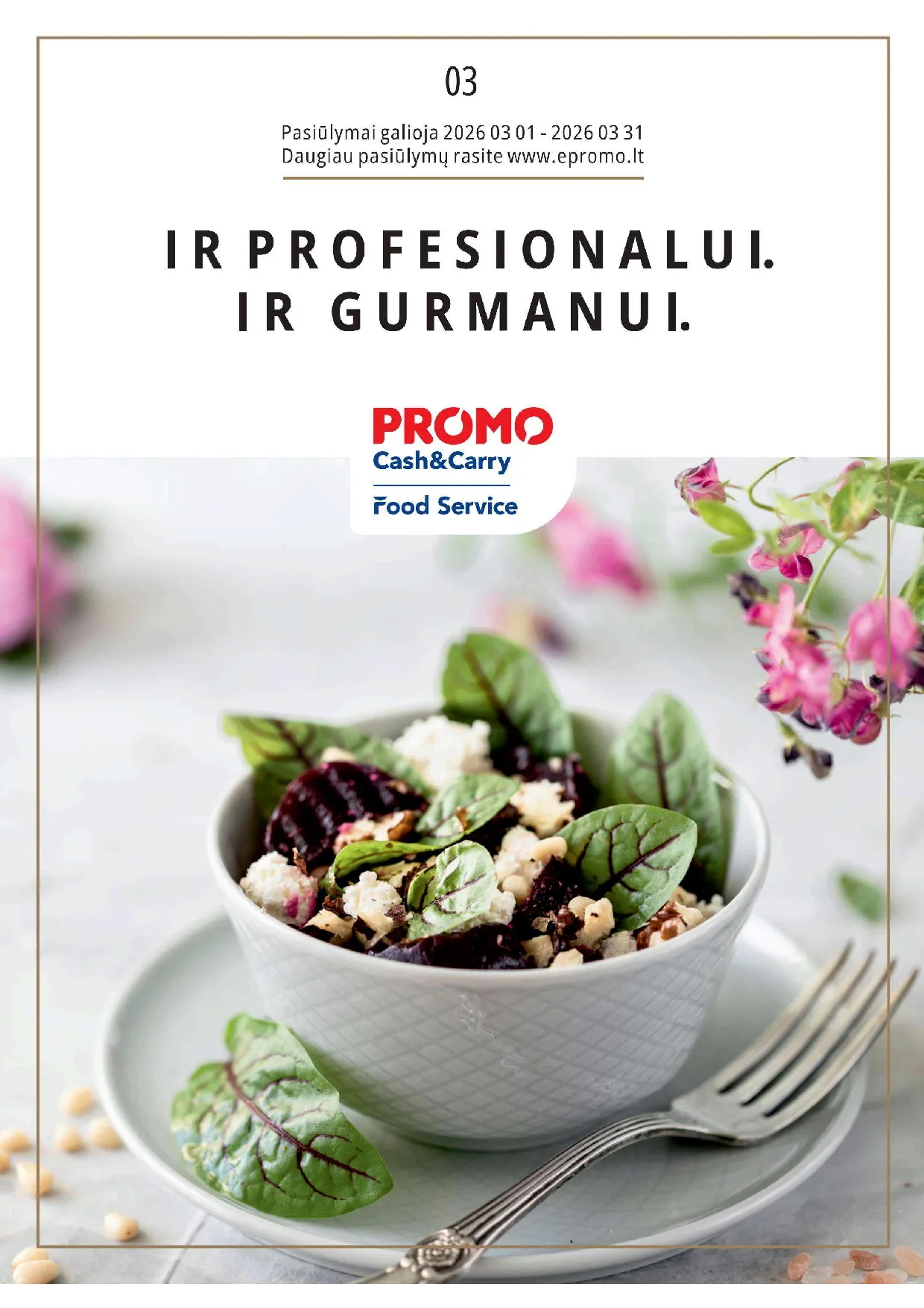 PROMO Cash&Carry maisto akcijų leidinys – 1 psl.