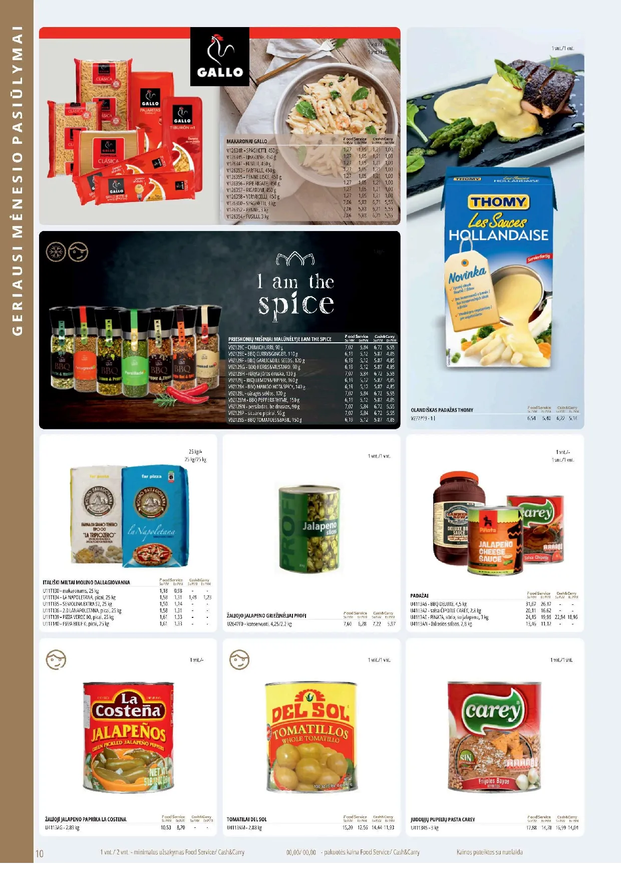 PROMO Cash&Carry maisto akcijų leidinys – 10 psl.