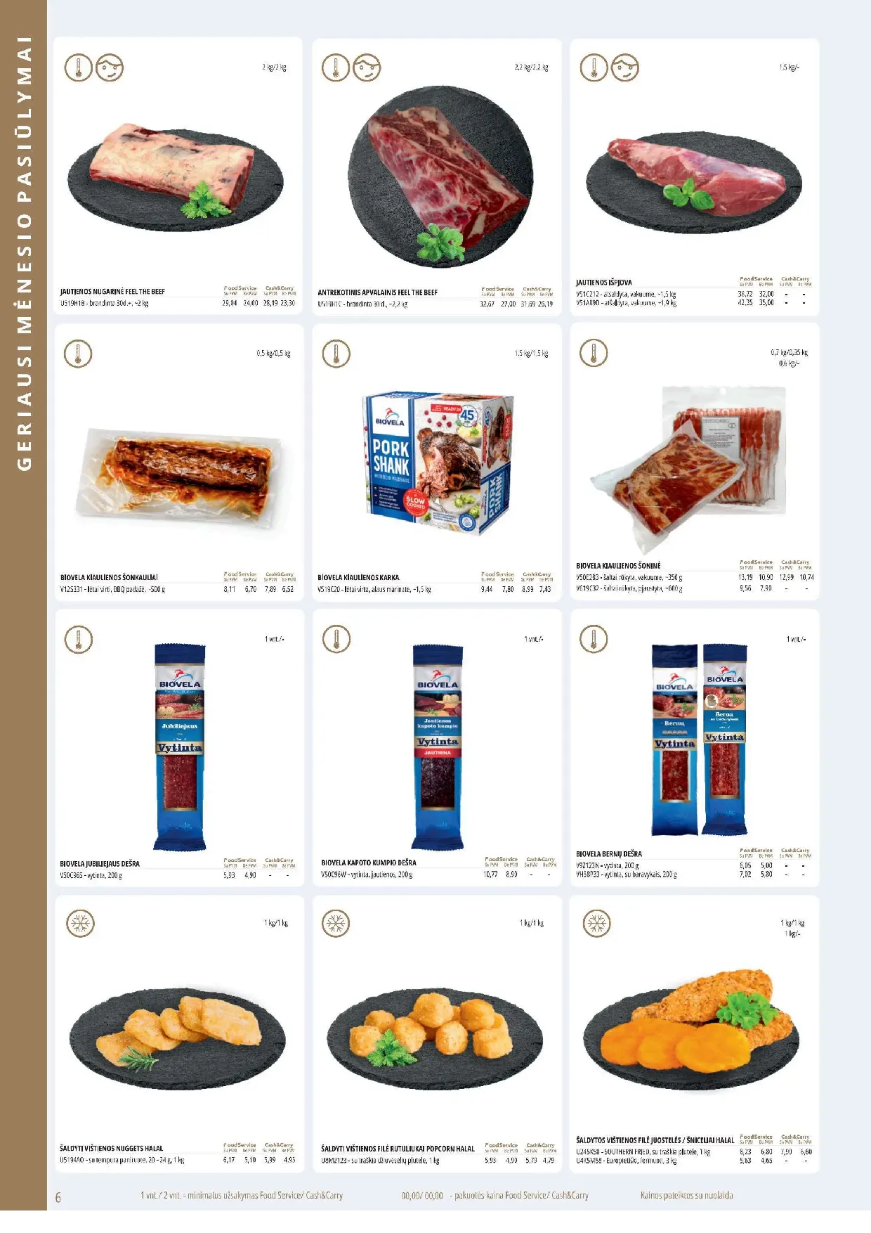 PROMO Cash&Carry maisto akcijų leidinys – 6 psl.