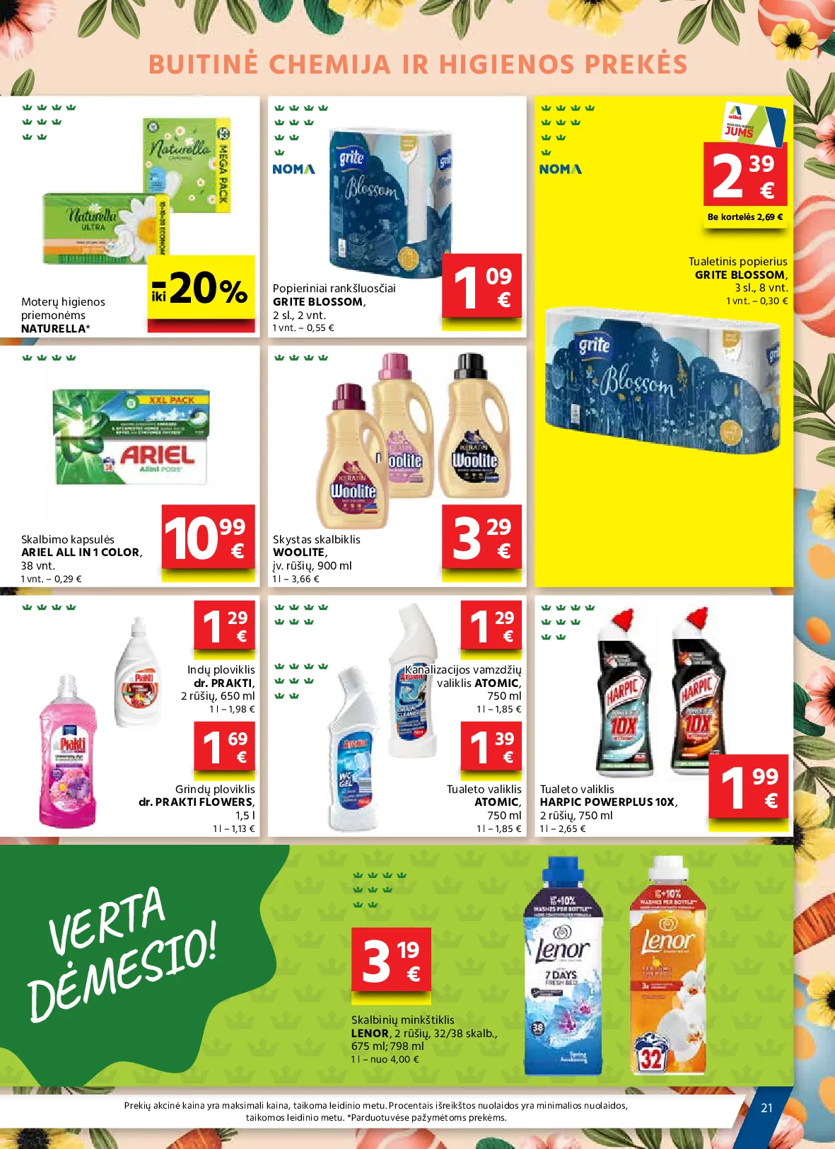 Aibė akcijos šią savaitę. Galioja nuo 2026-03-19 iki 2026-04-07 – 21 psl.