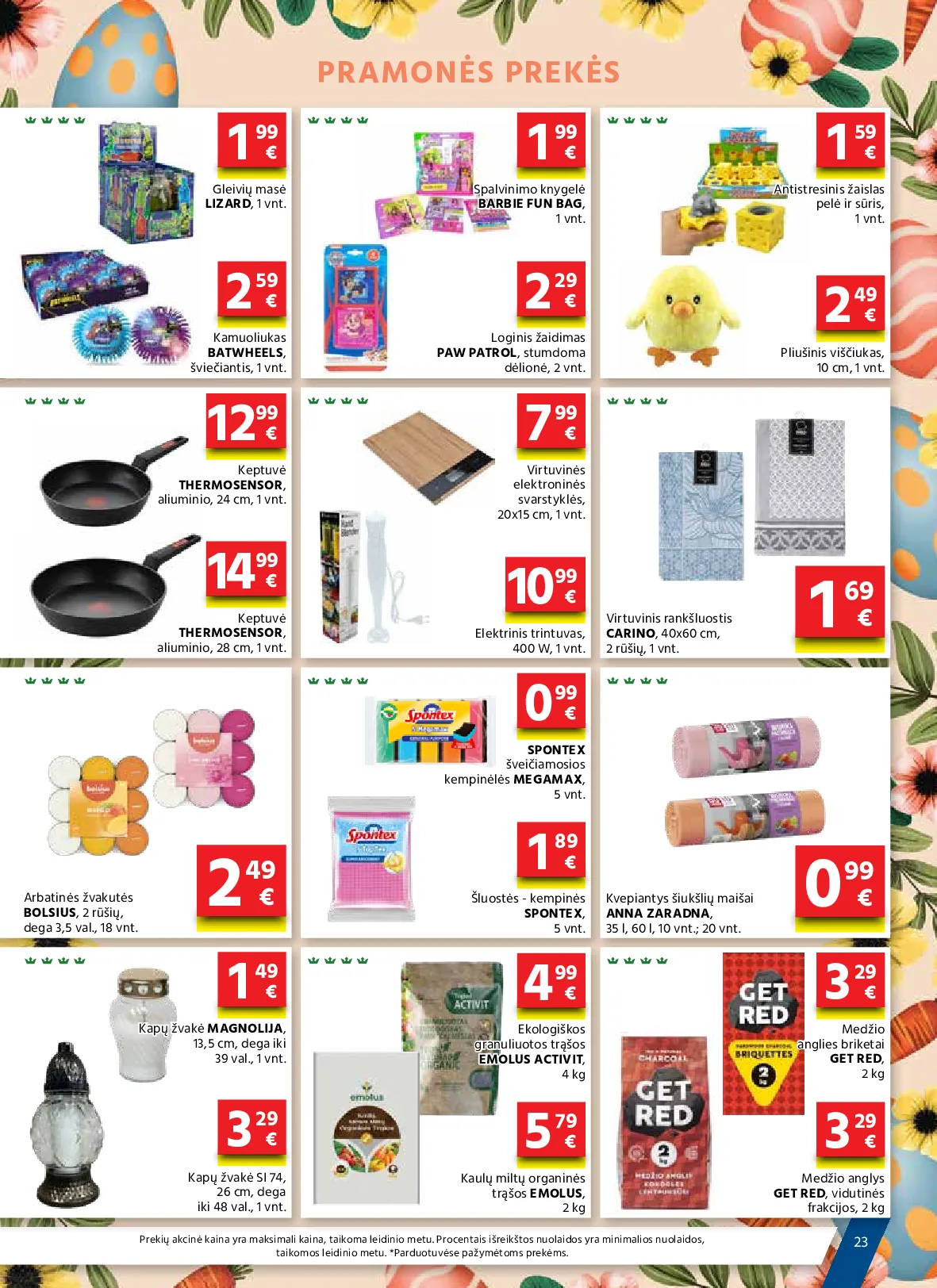 Aibė akcijos šią savaitę. Galioja nuo 2026-03-19 iki 2026-04-07 – 23 psl.