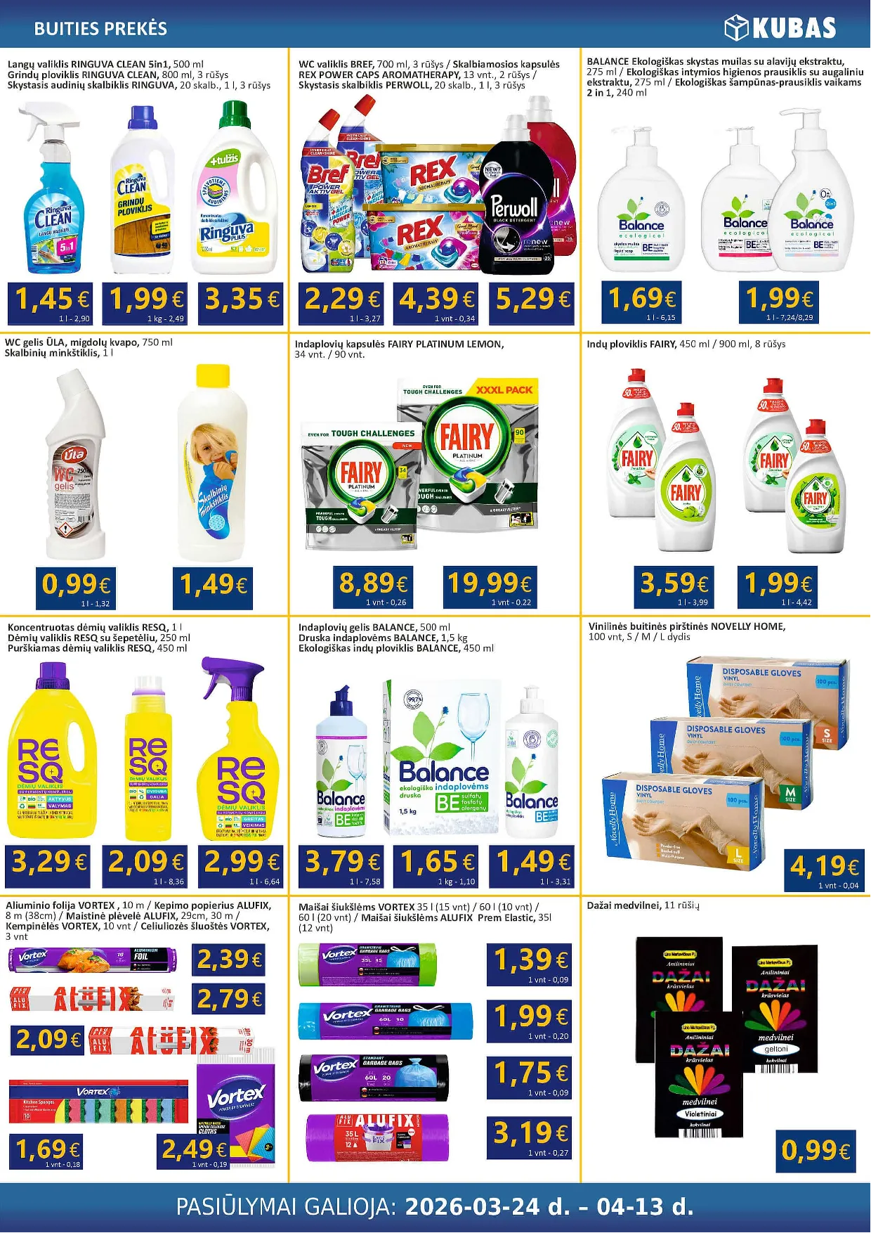 Kubas akcijos šią savaitę. Galioja nuo 2026-03-24 iki 2026-04-13 – 17 psl.