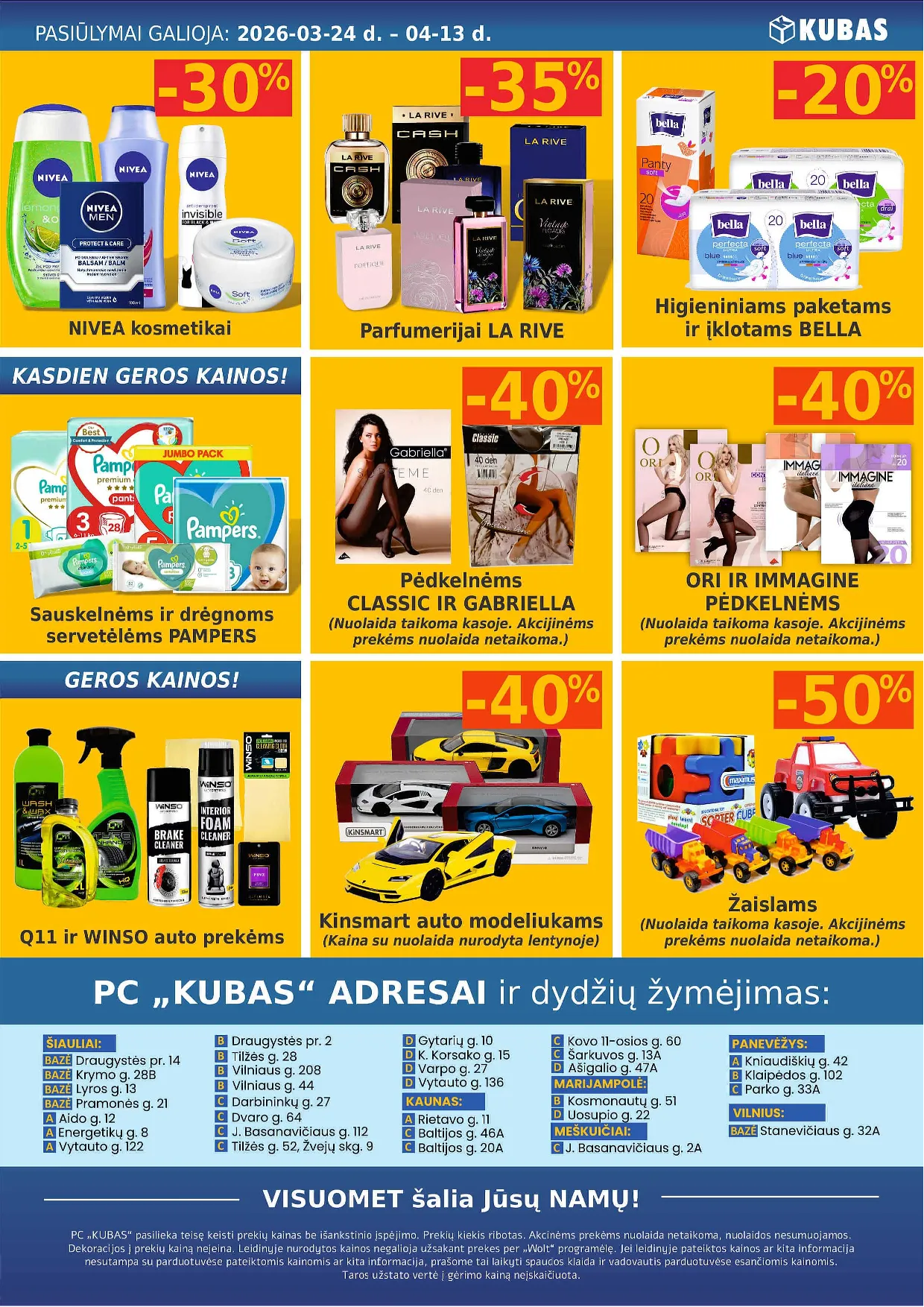 Kubas akcijos šią savaitę. Galioja nuo 2026-03-24 iki 2026-04-13 – 20 psl.