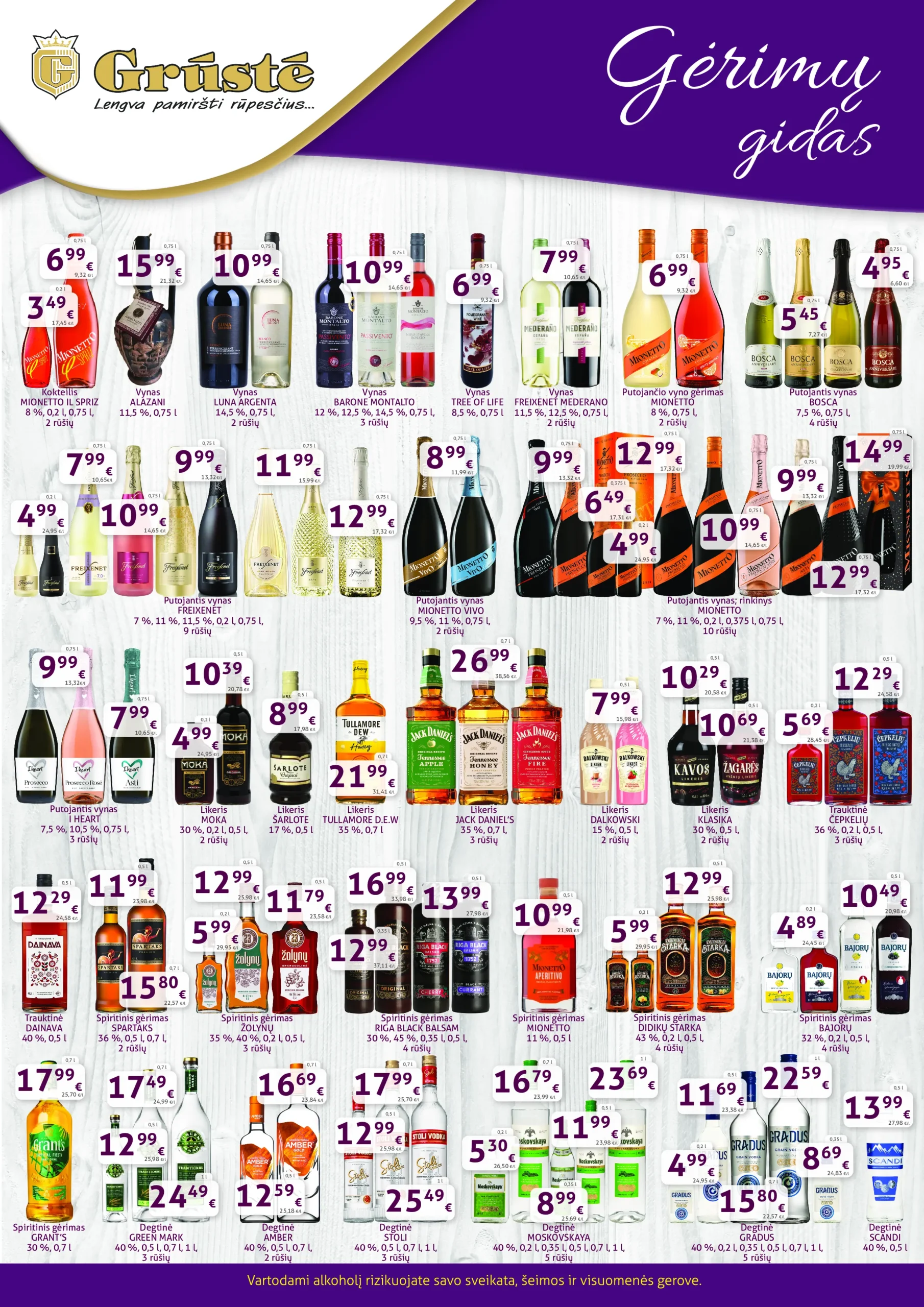 GRŪSTĖ gėrimų gidas – 1 psl.