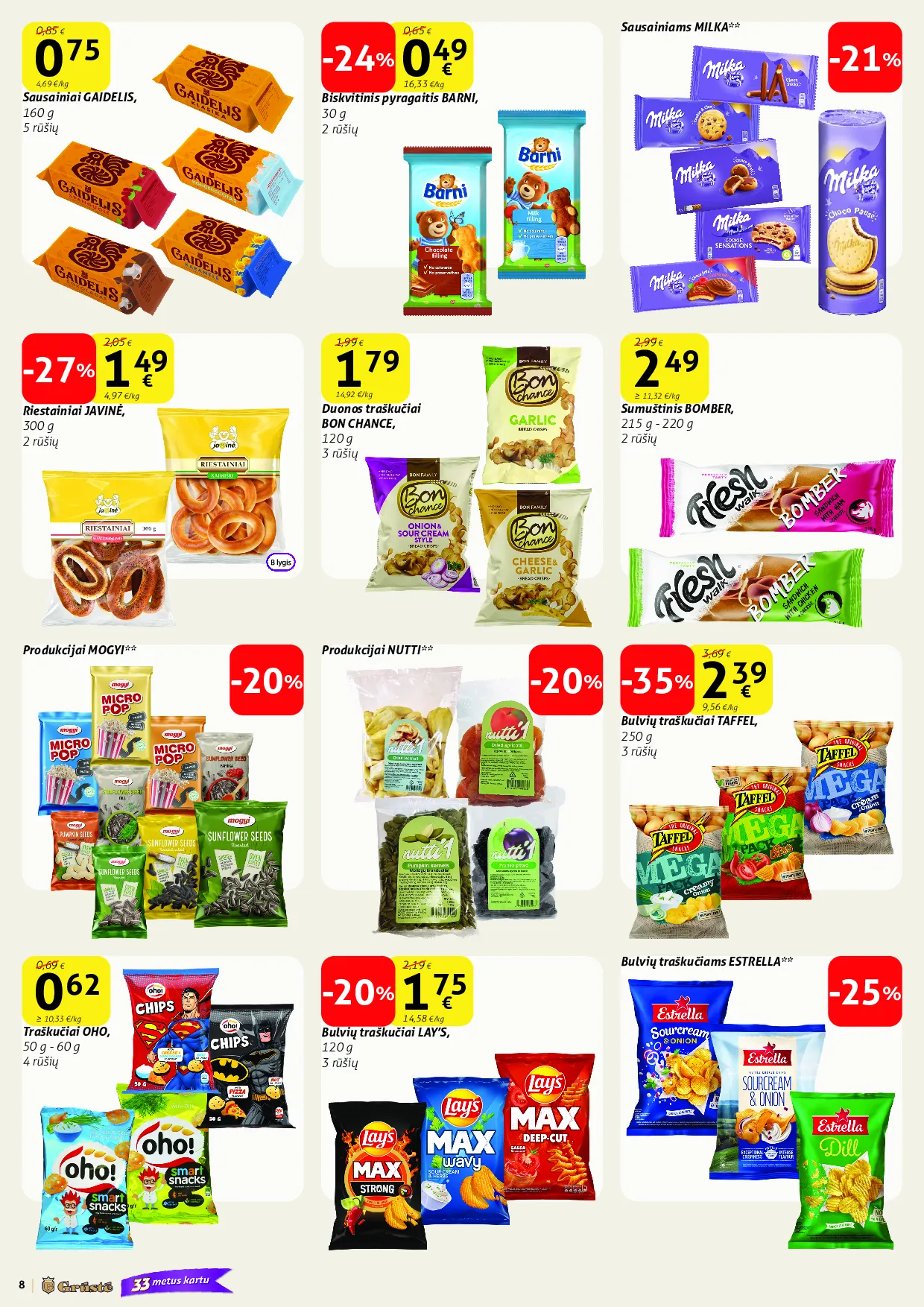 Grūstė leidinys – 8 psl.