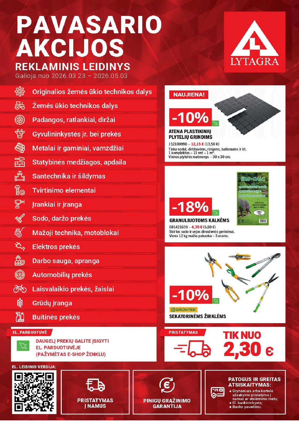 Lytagra prekių katalogas – 1 psl.