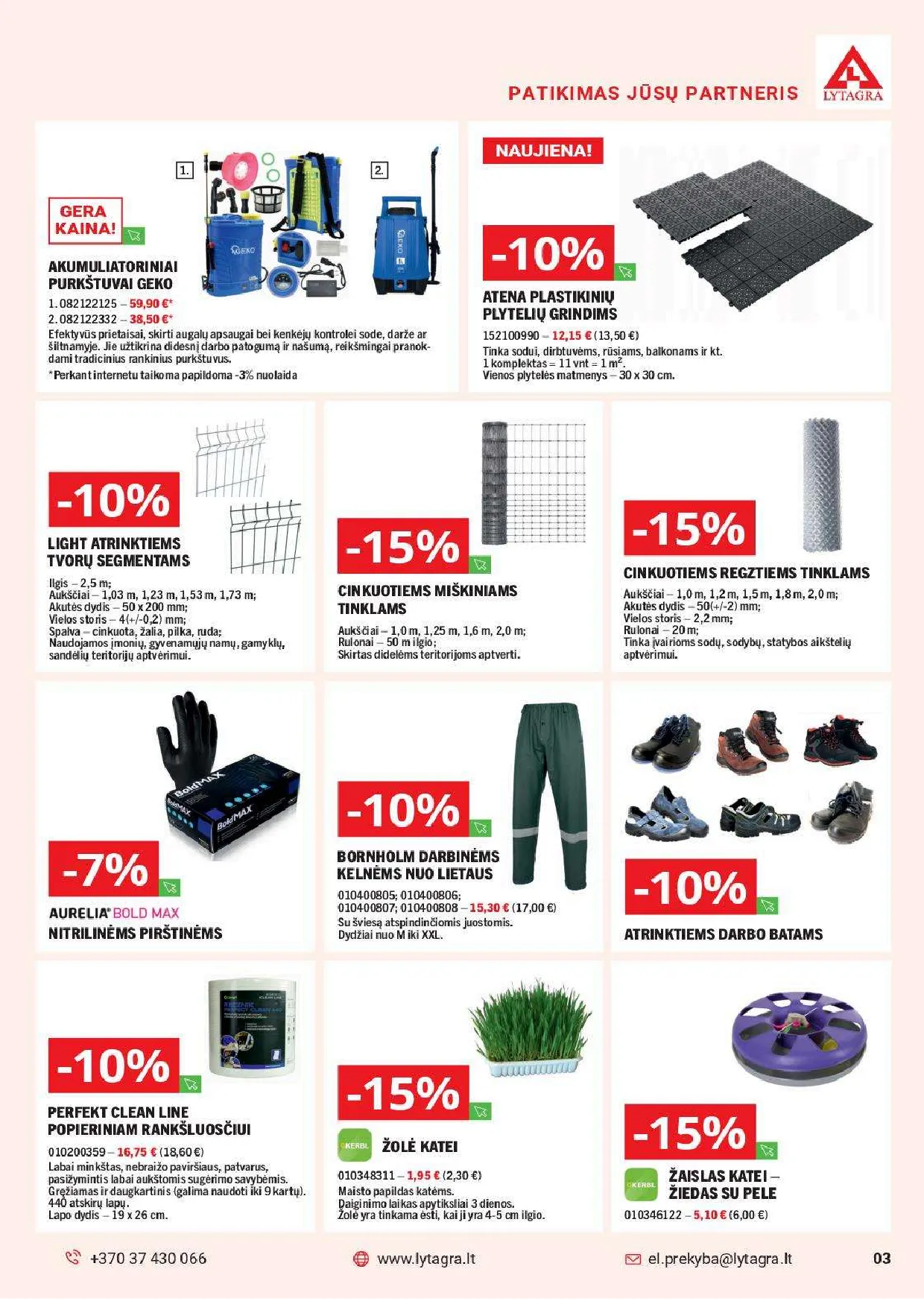 Lytagra prekių katalogas – 3 psl.