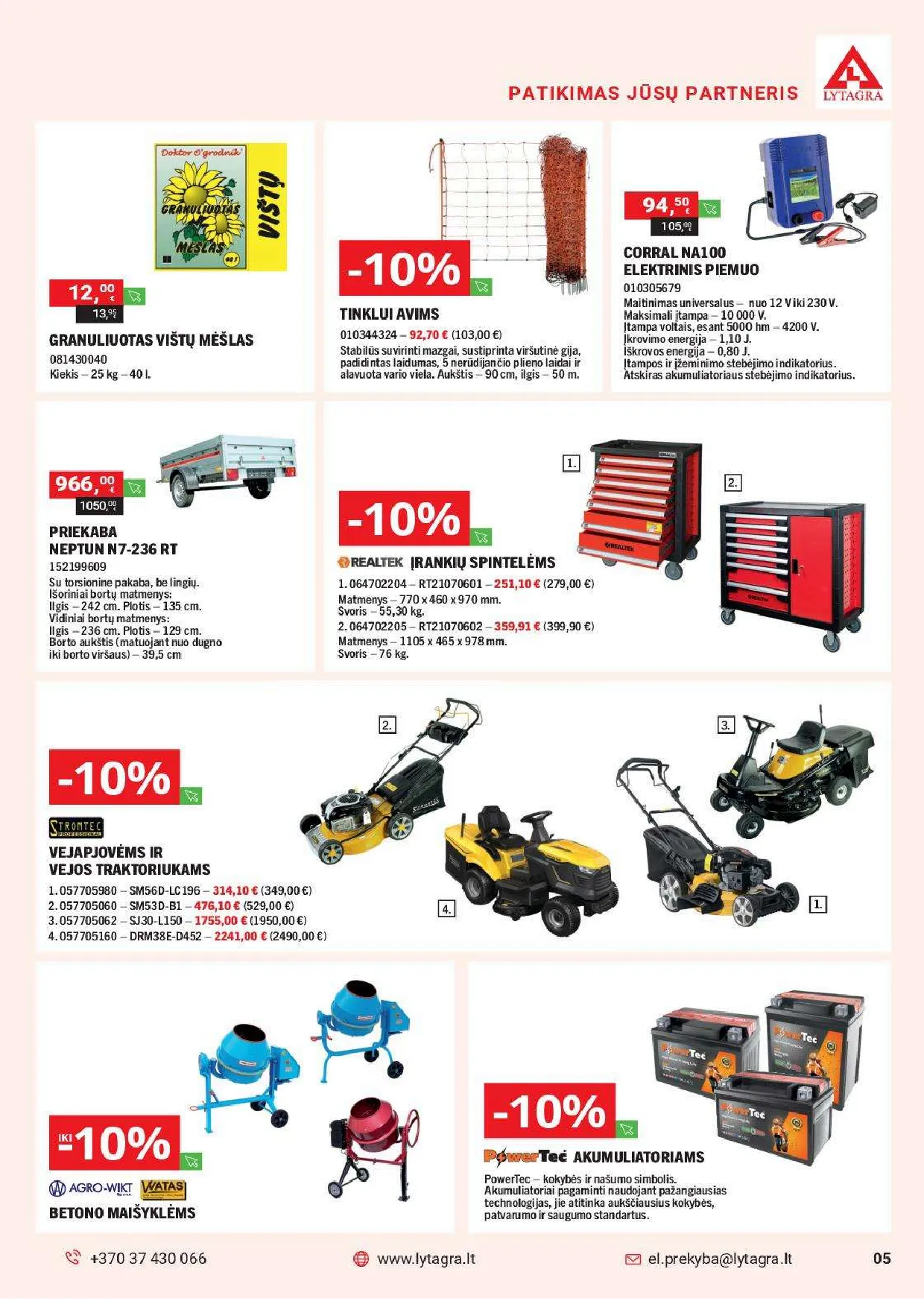 Lytagra prekių katalogas – 5 psl.