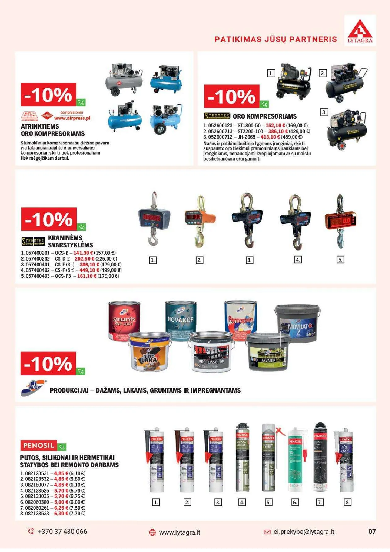 Lytagra prekių katalogas – 7 psl.
