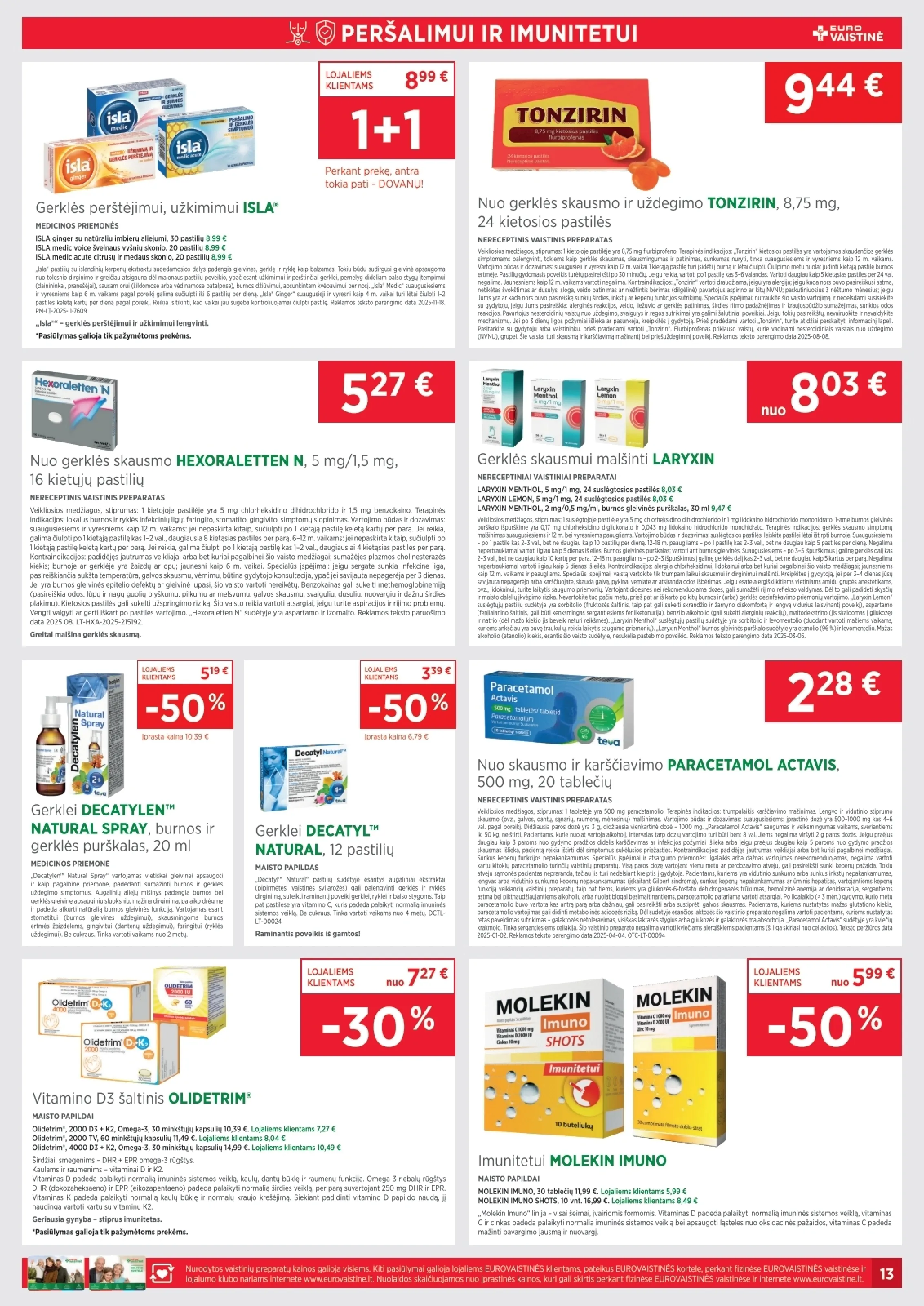 Eurovaistinė leidinys – 13 psl.