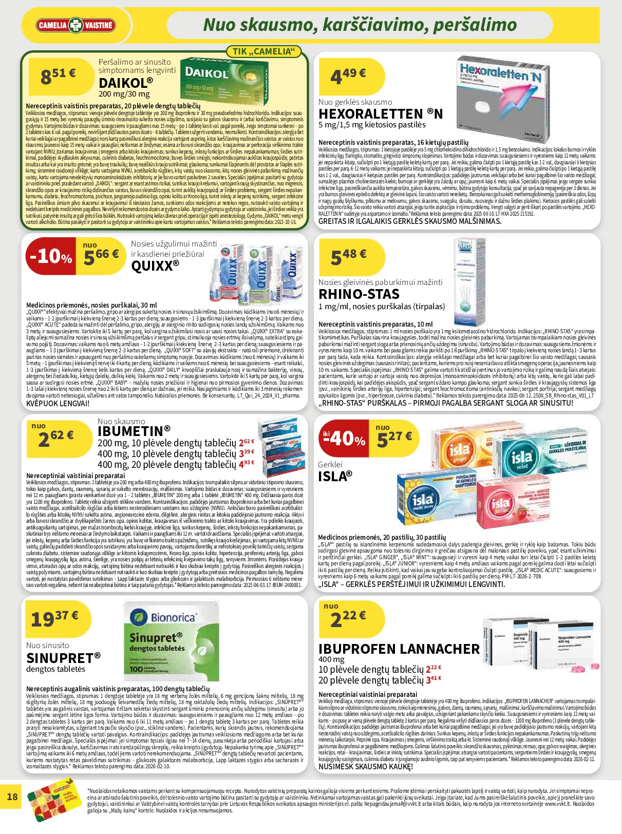 Camelia leidinys – 18 psl.