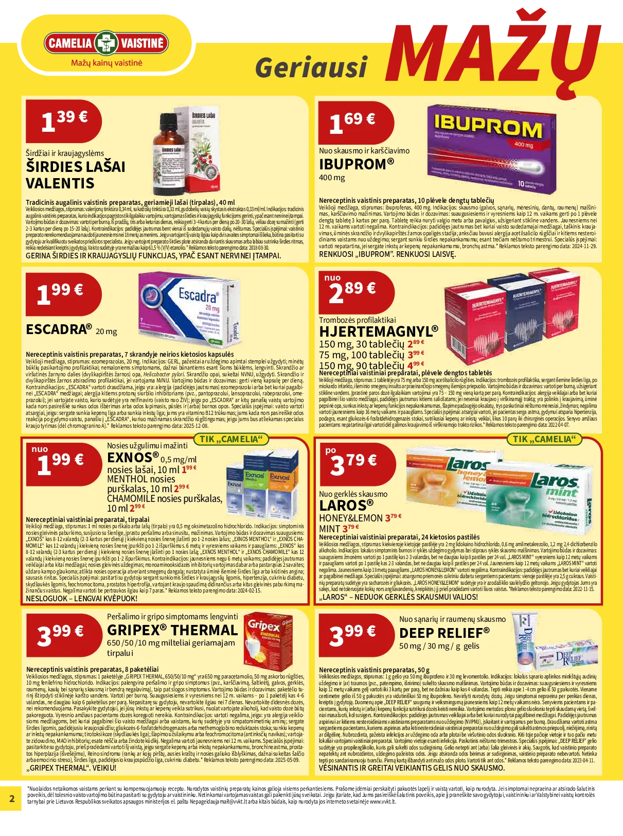 Camelia leidinys – 2 psl.