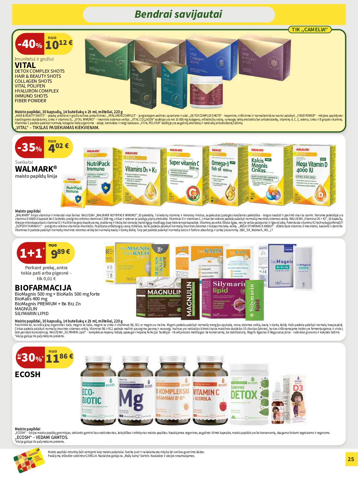 Camelia leidinys – 25 psl.