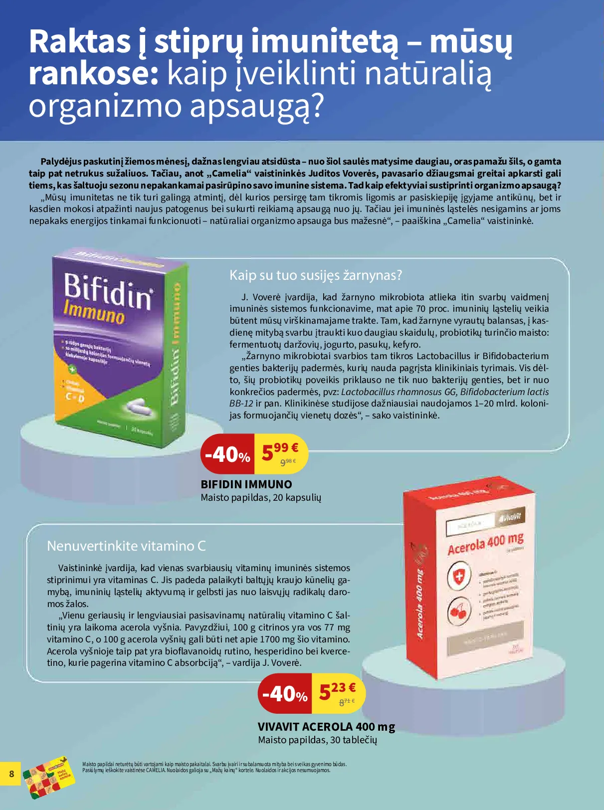 Camelia leidinys – 8 psl.