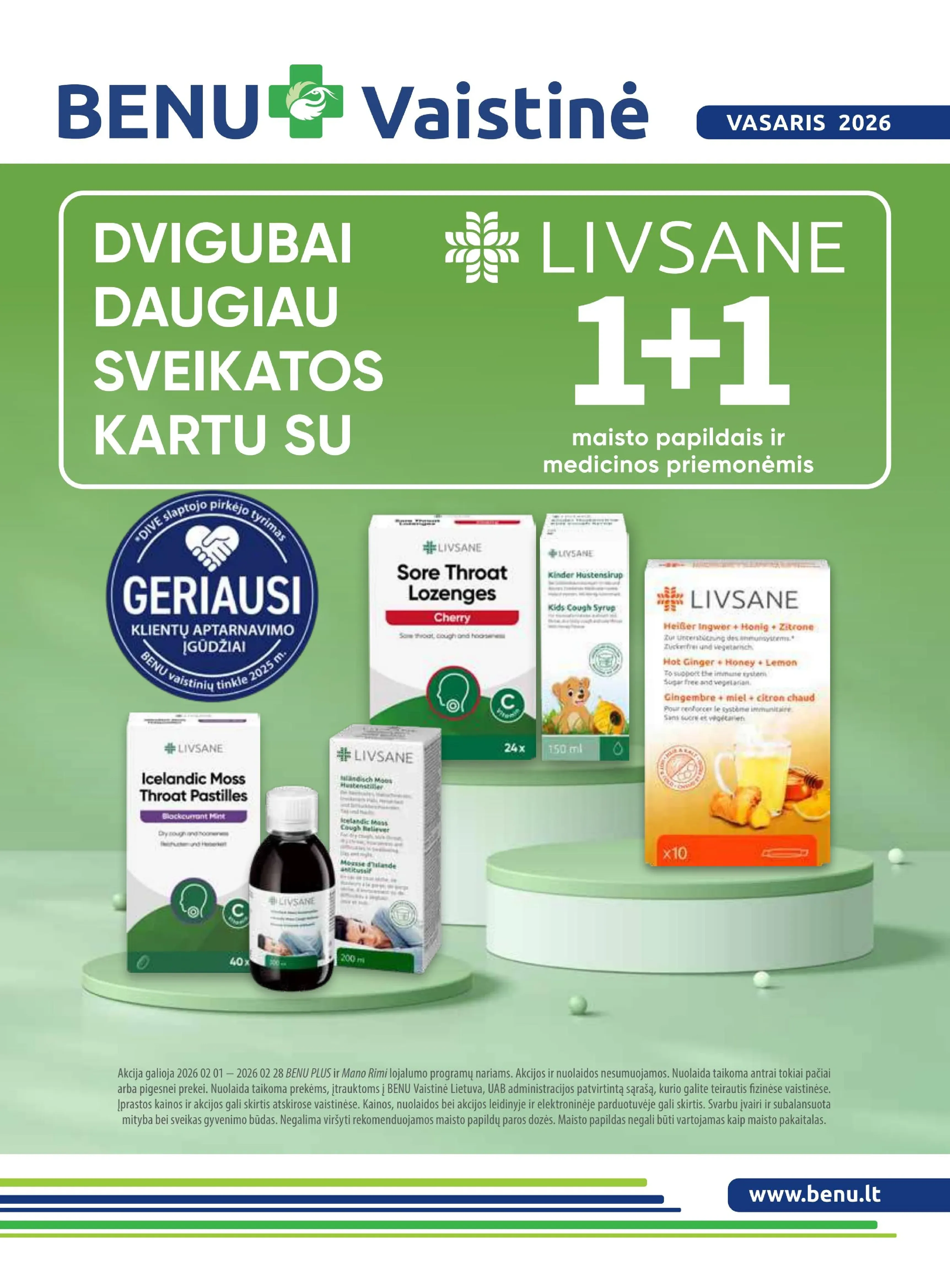 Benu leidinys – 1 psl.