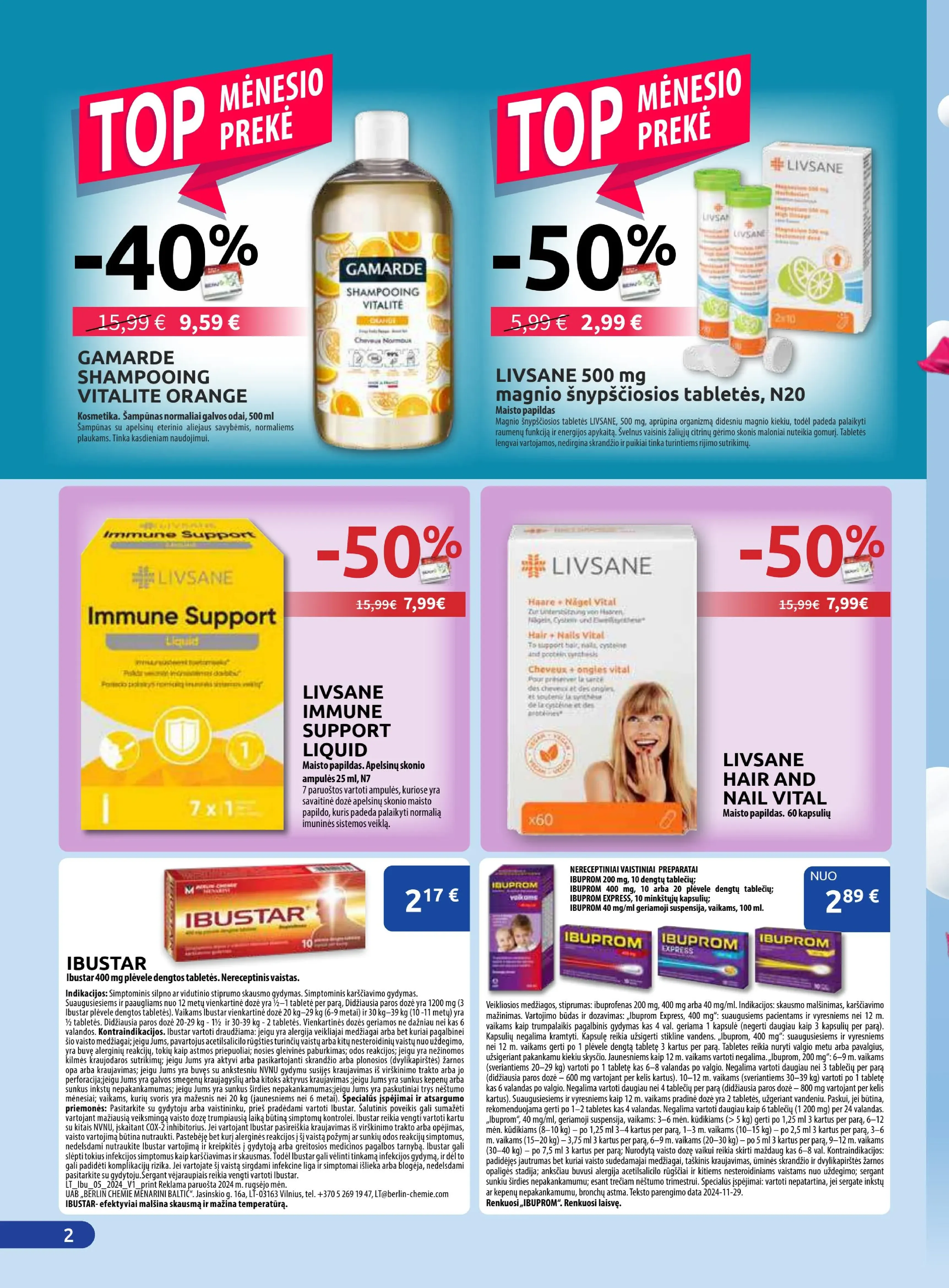 Benu leidinys – 2 psl.