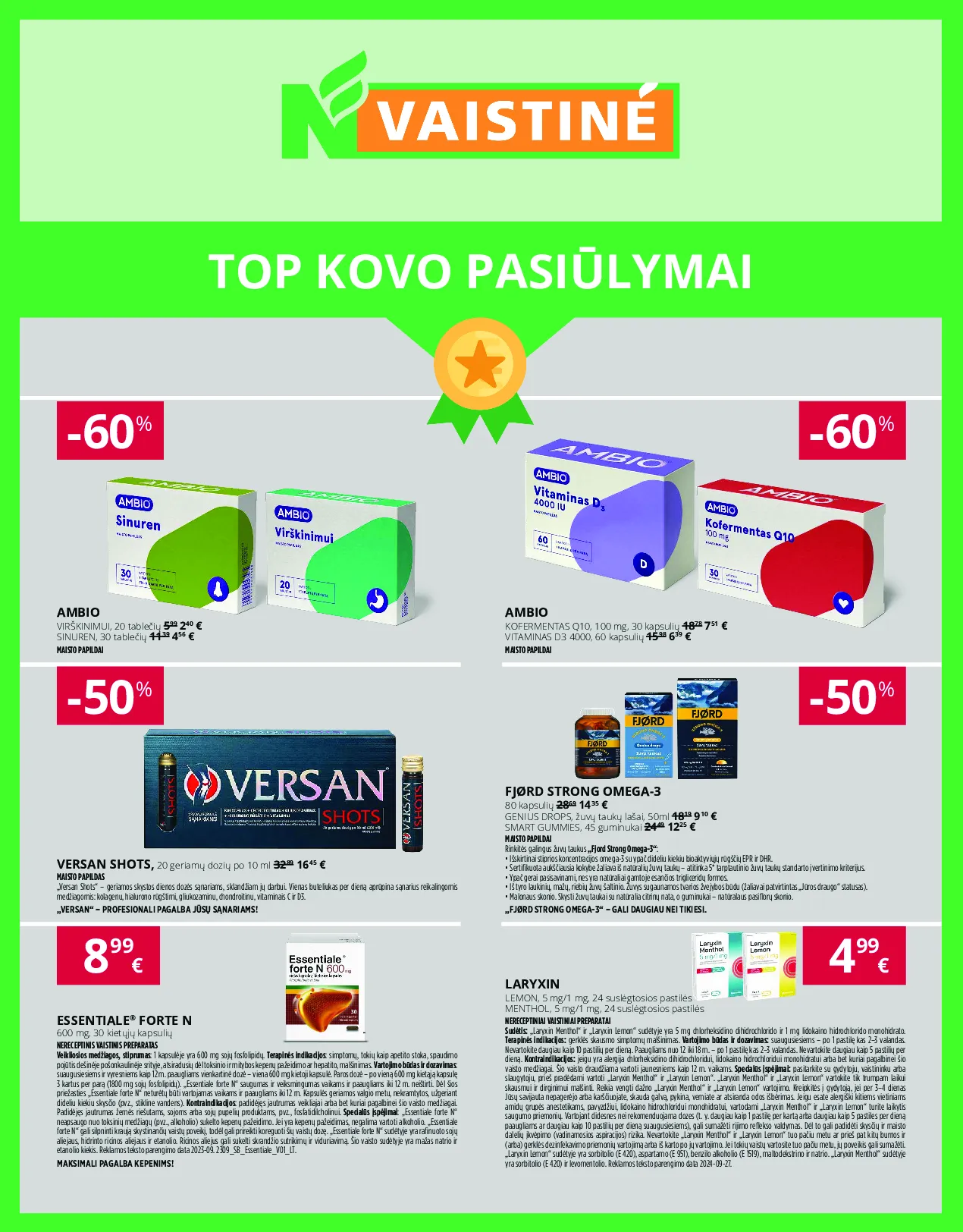 Norfa vaistinės leidinys – 1 psl.