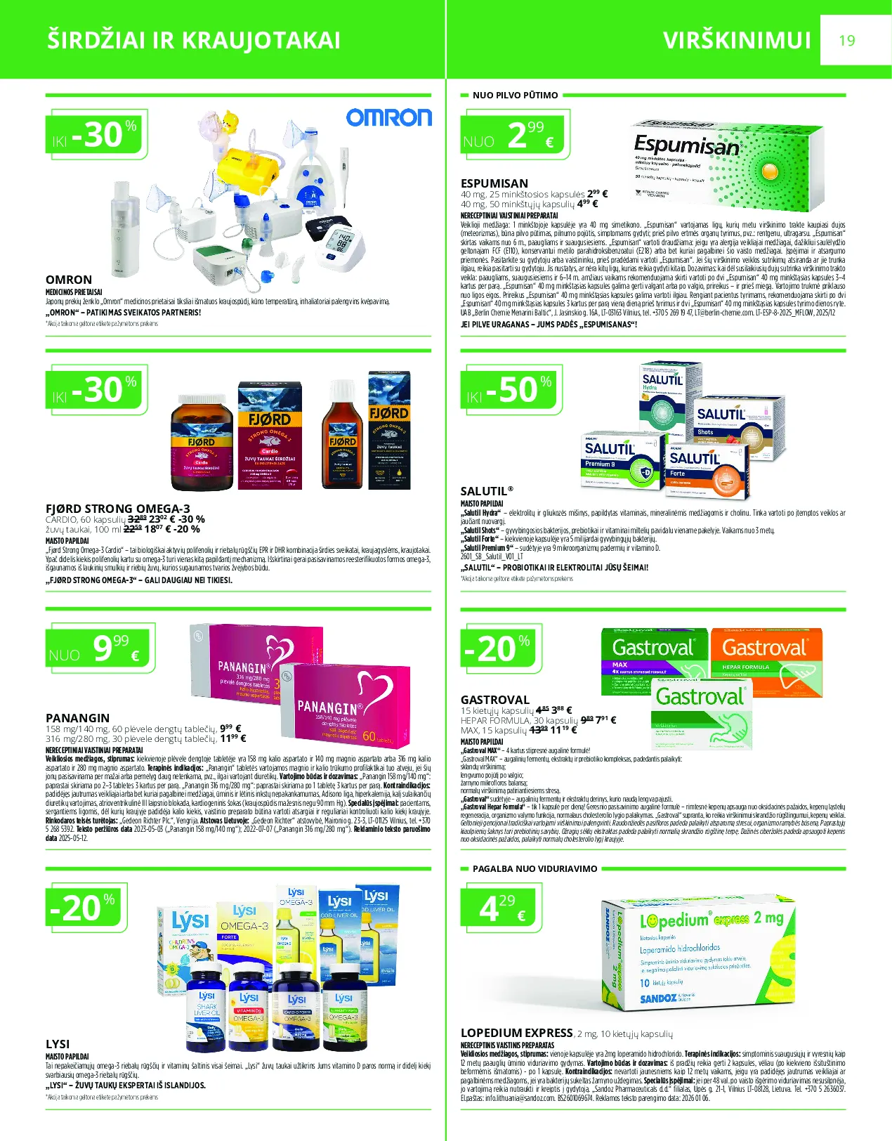 Norfa vaistinės leidinys – 19 psl.