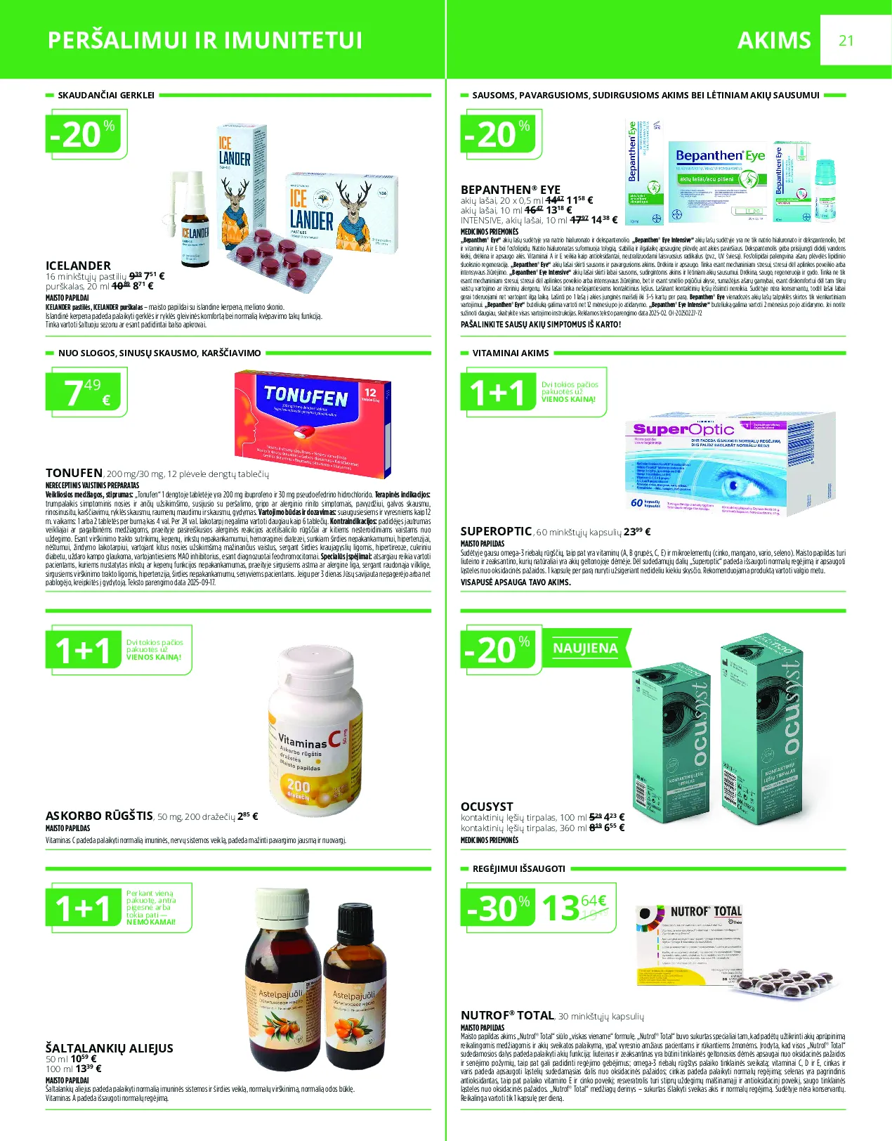 Norfa vaistinės leidinys – 21 psl.