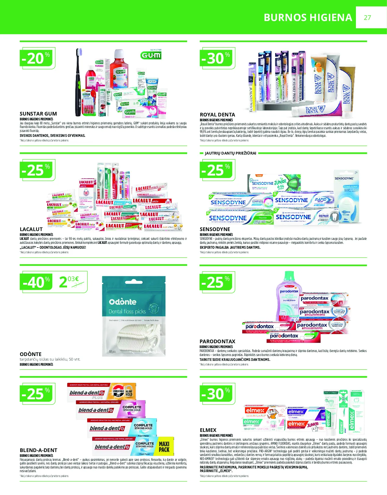 Norfa vaistinės leidinys – 27 psl.