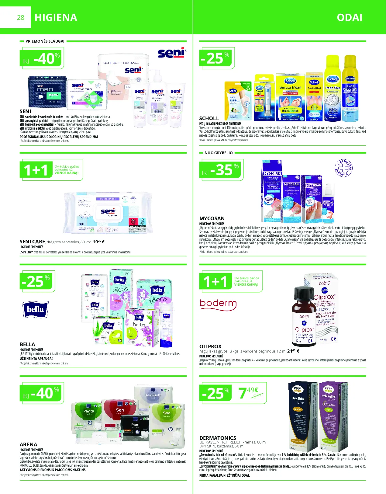 Norfa vaistinės leidinys – 28 psl.