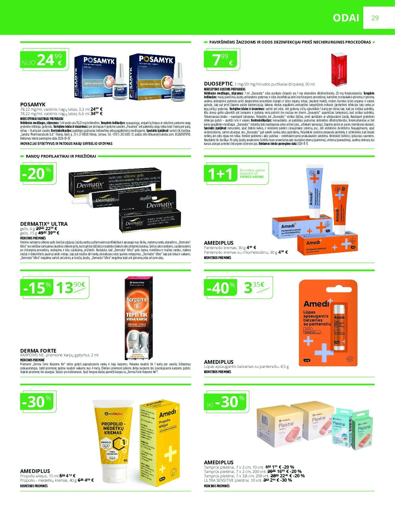 Norfa vaistinės leidinys – 29 psl.