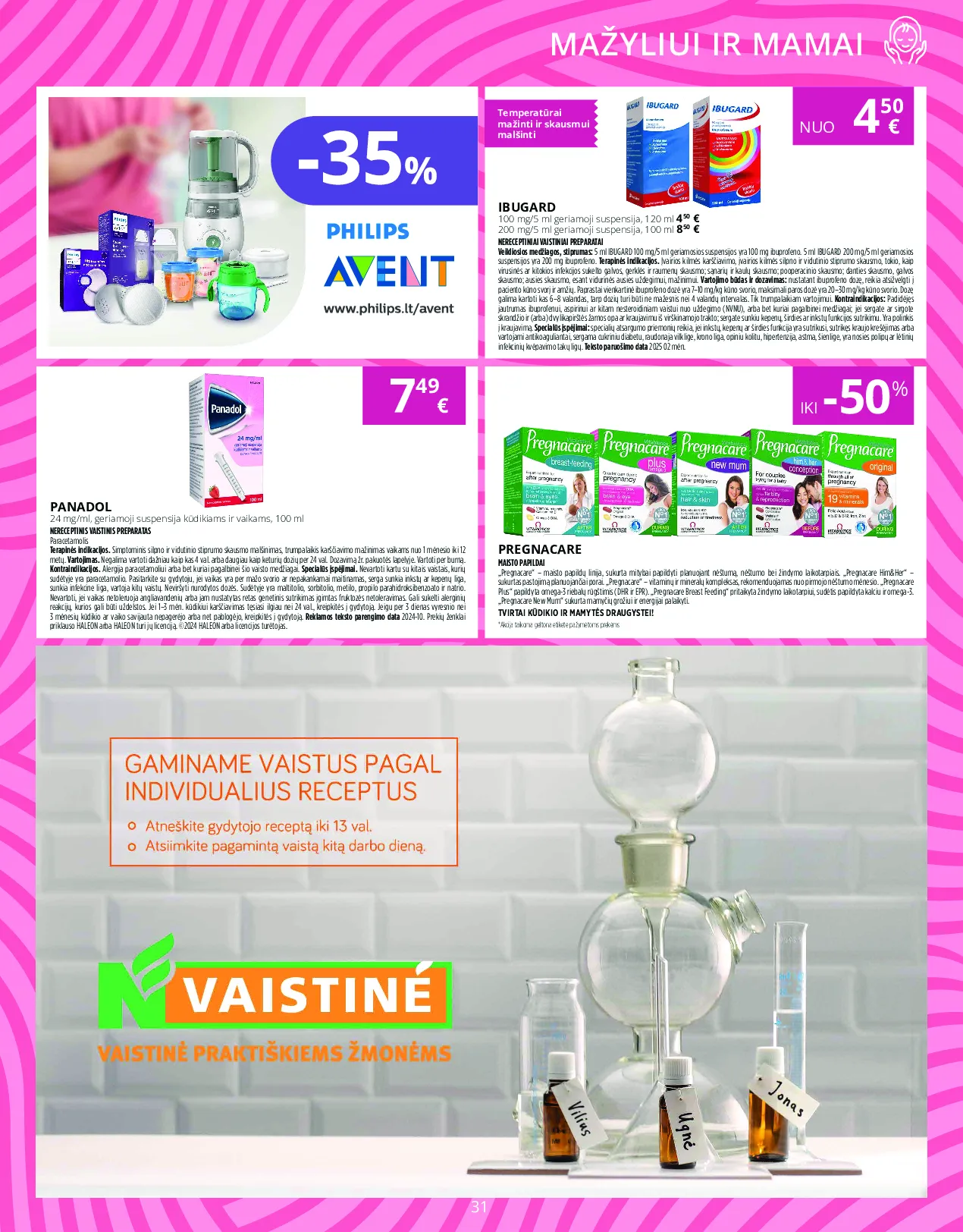 Norfa vaistinės leidinys – 31 psl.