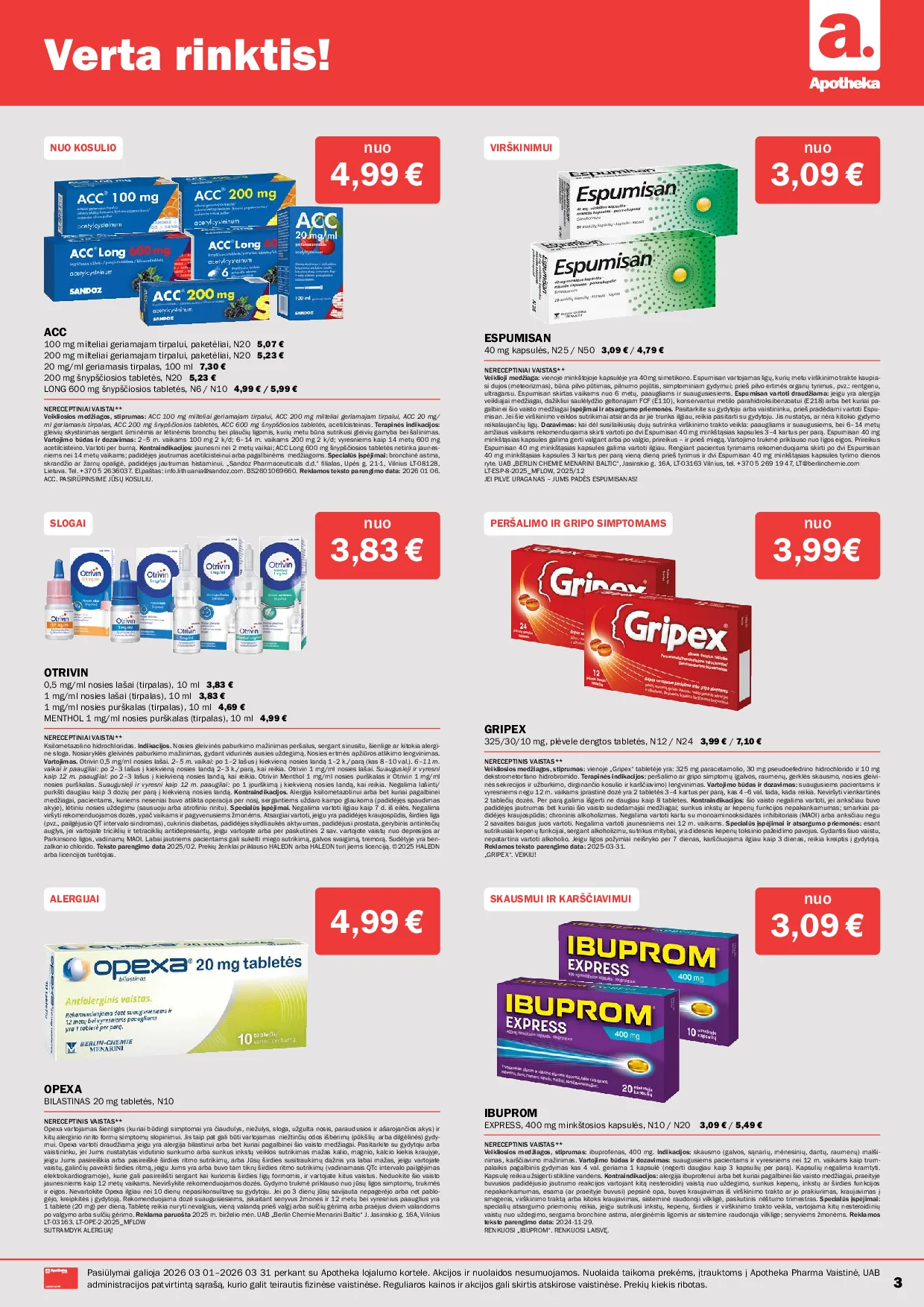 Apotheka leidinys – 3 psl.