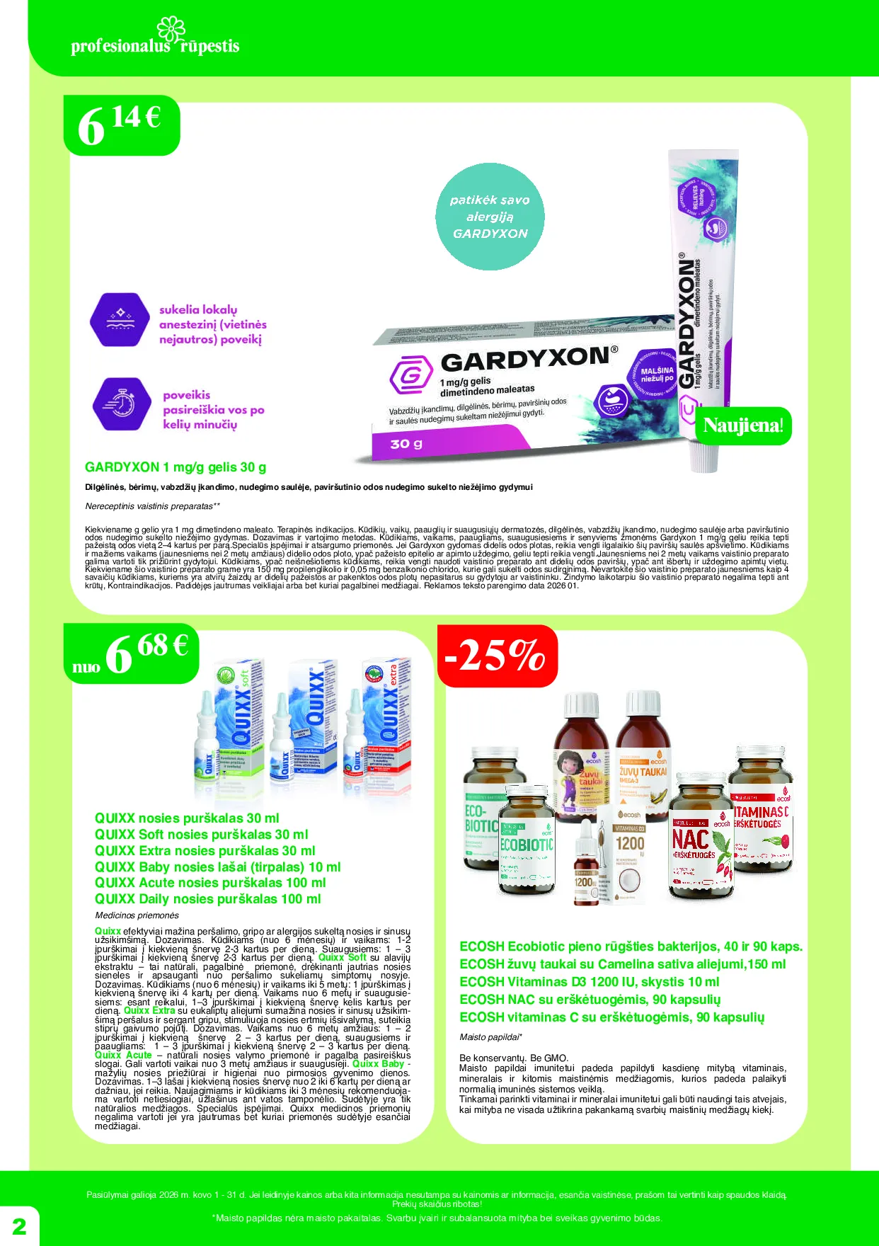 Ramunėlės vaistinės leidinys – 2 psl.