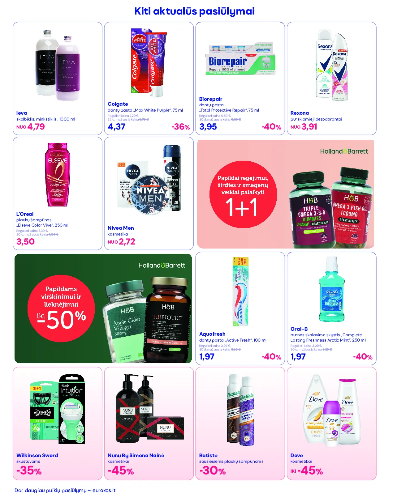 Eurokos akcijos šią savaitę. Galioja nuo 2026-03-30 iki 2026-04-29 – 18 psl.