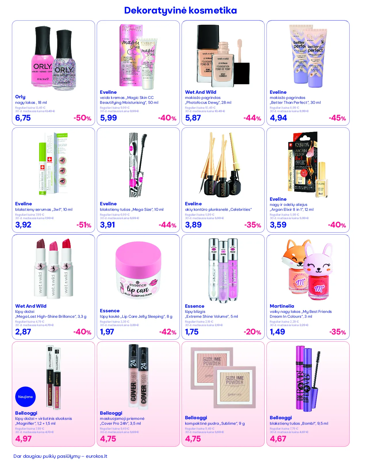 Eurokos akcijos šią savaitę. Galioja nuo 2026-03-30 iki 2026-04-29 – 4 psl.