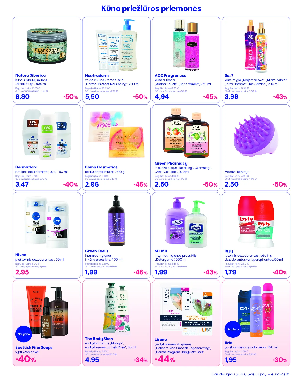 Eurokos akcijos šią savaitę. Galioja nuo 2026-03-30 iki 2026-04-29 – 9 psl.
