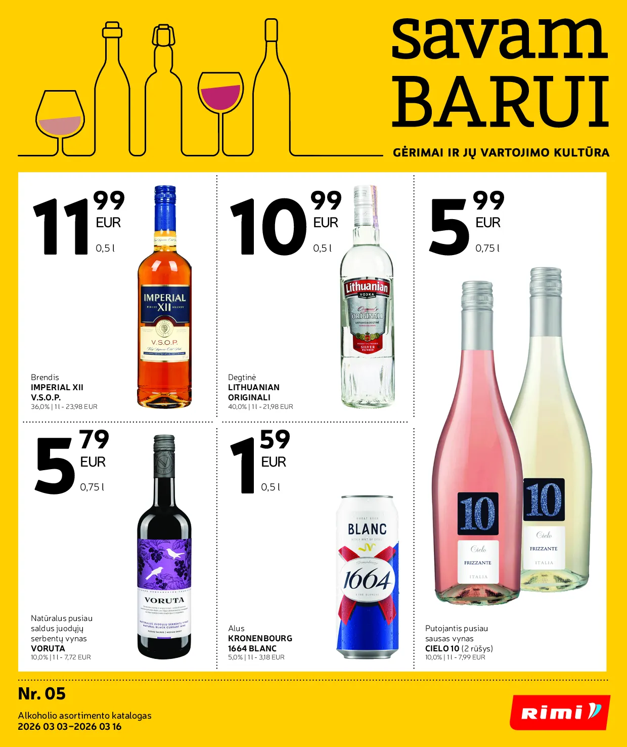 Rimi savam barui – 1 psl.