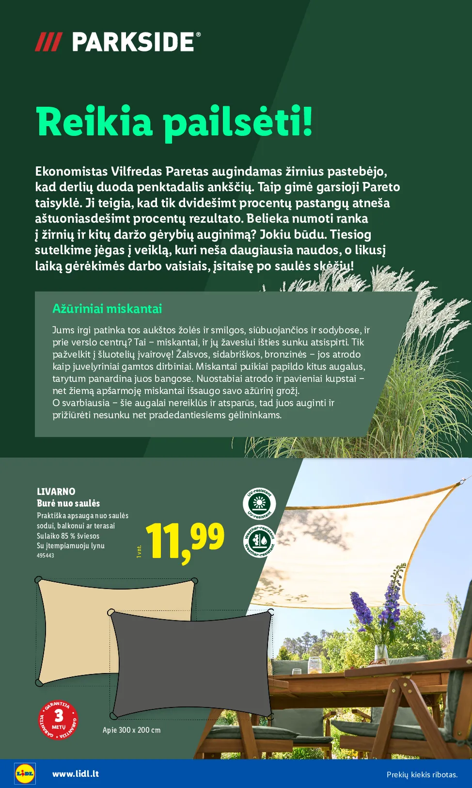 Lidl akcijos šią savaitę. Galioja nuo 2026-03-30 iki 2026-04-19 – 10 psl.