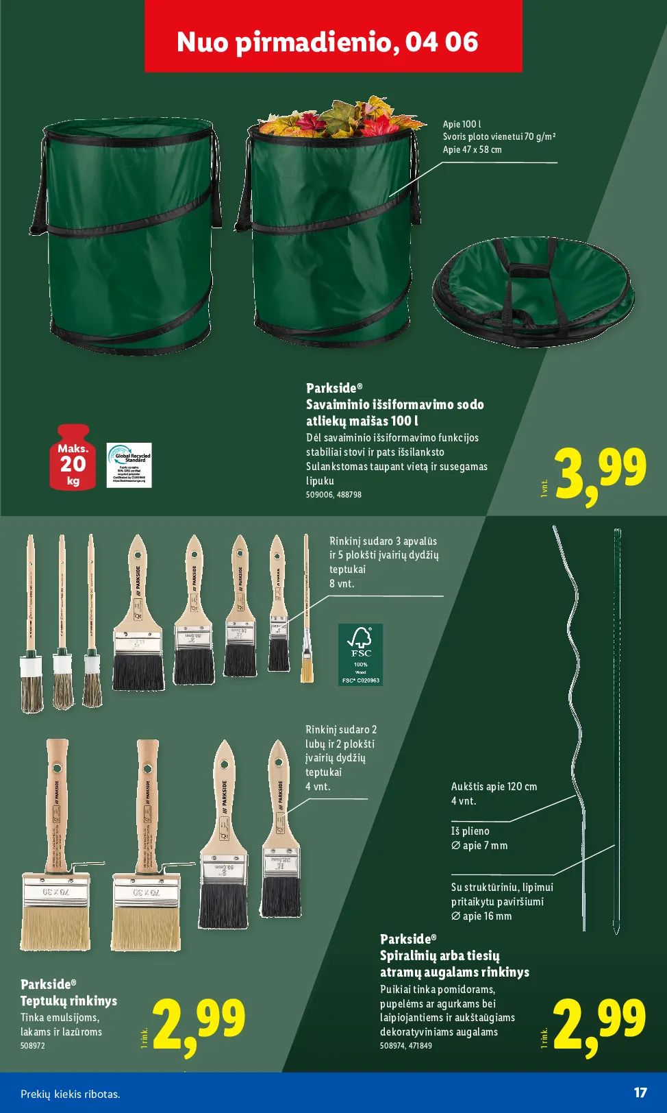 Lidl akcijos šią savaitę. Galioja nuo 2026-03-30 iki 2026-04-19 – 17 psl.